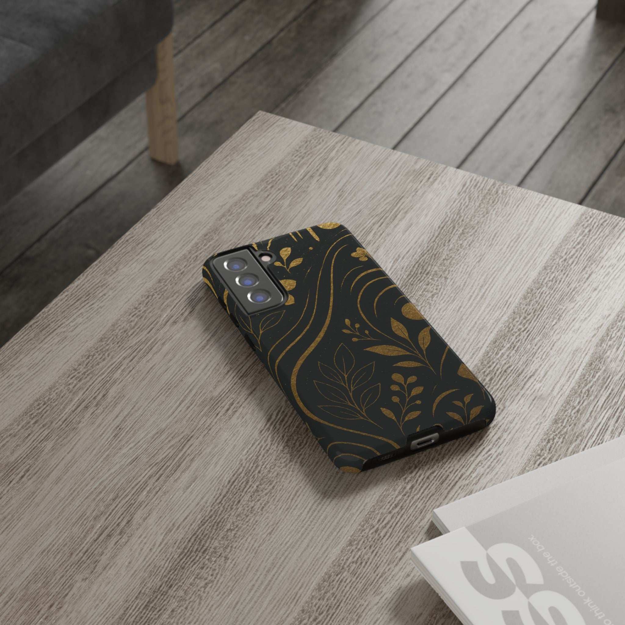 Gold Pattern Tough Phone Case for Samsung Galaxy & Google Pixel