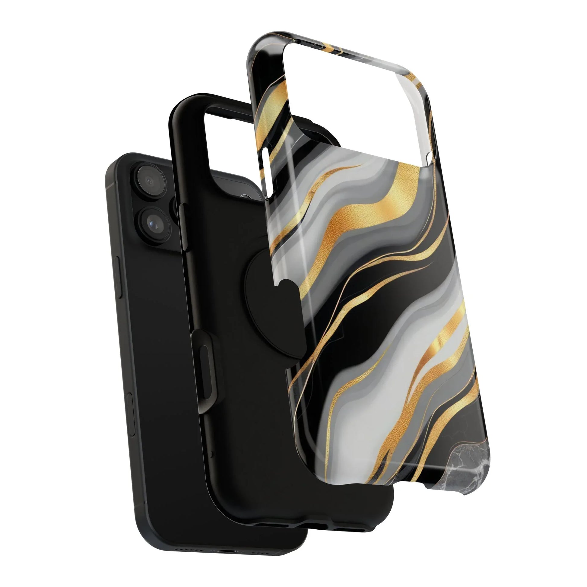 Modern Marble Flow Phone Case for iPhone 11-17 - KARARMDESIGN