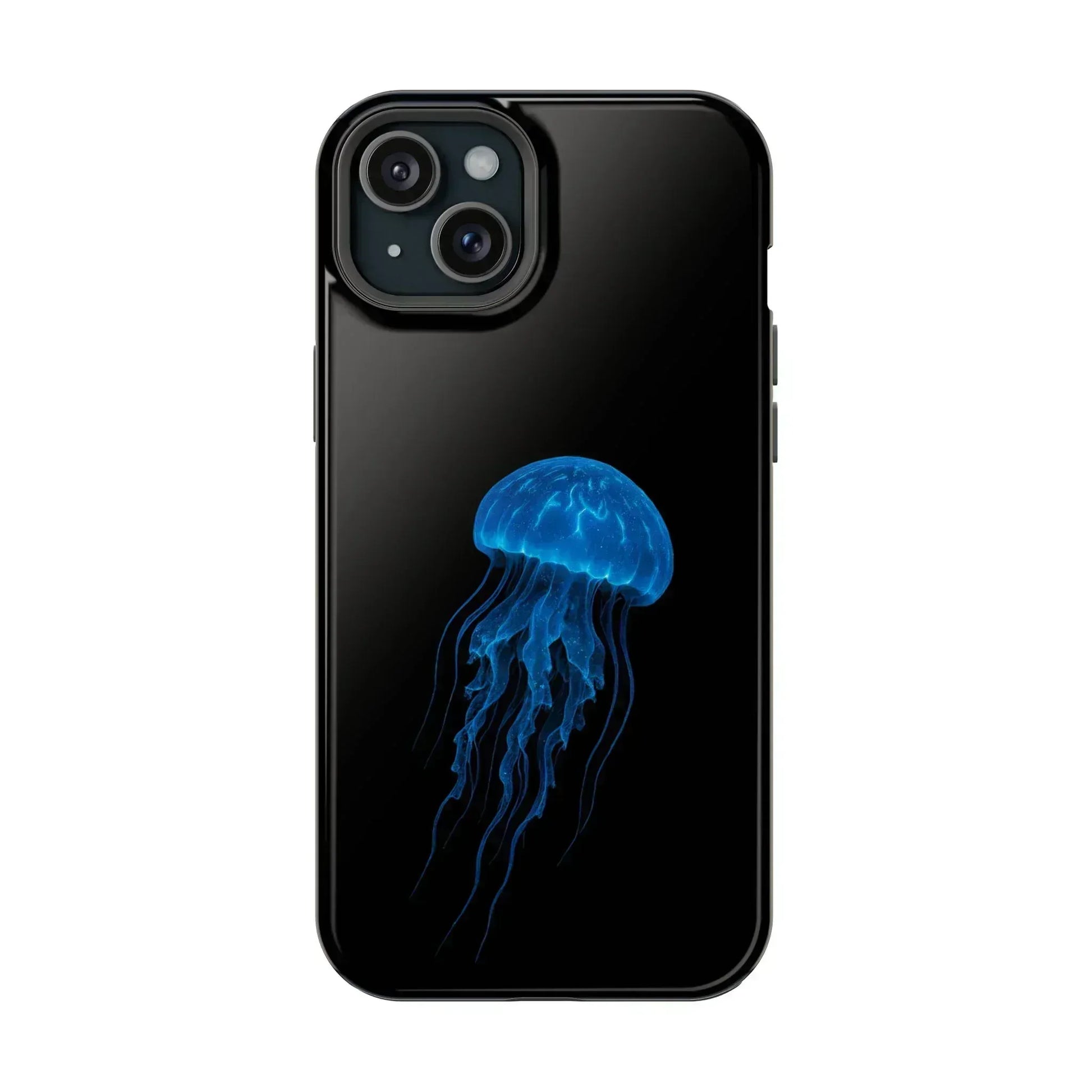 Blue Jellyfish Phone Case for iPhone 12-16 and Galaxy S21-S22 - KARARMDESIGN