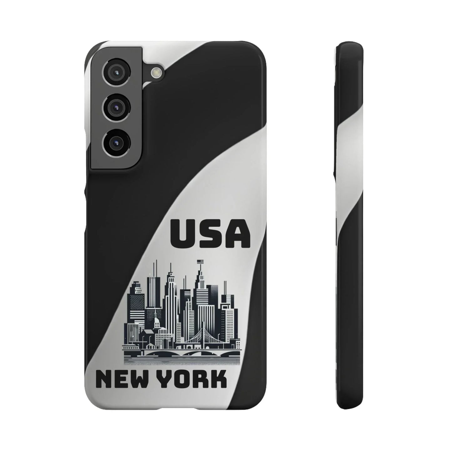 Monochrome New York City Skyline Phone Case for iPhone, Galaxy & Pixel - KarArmDesign