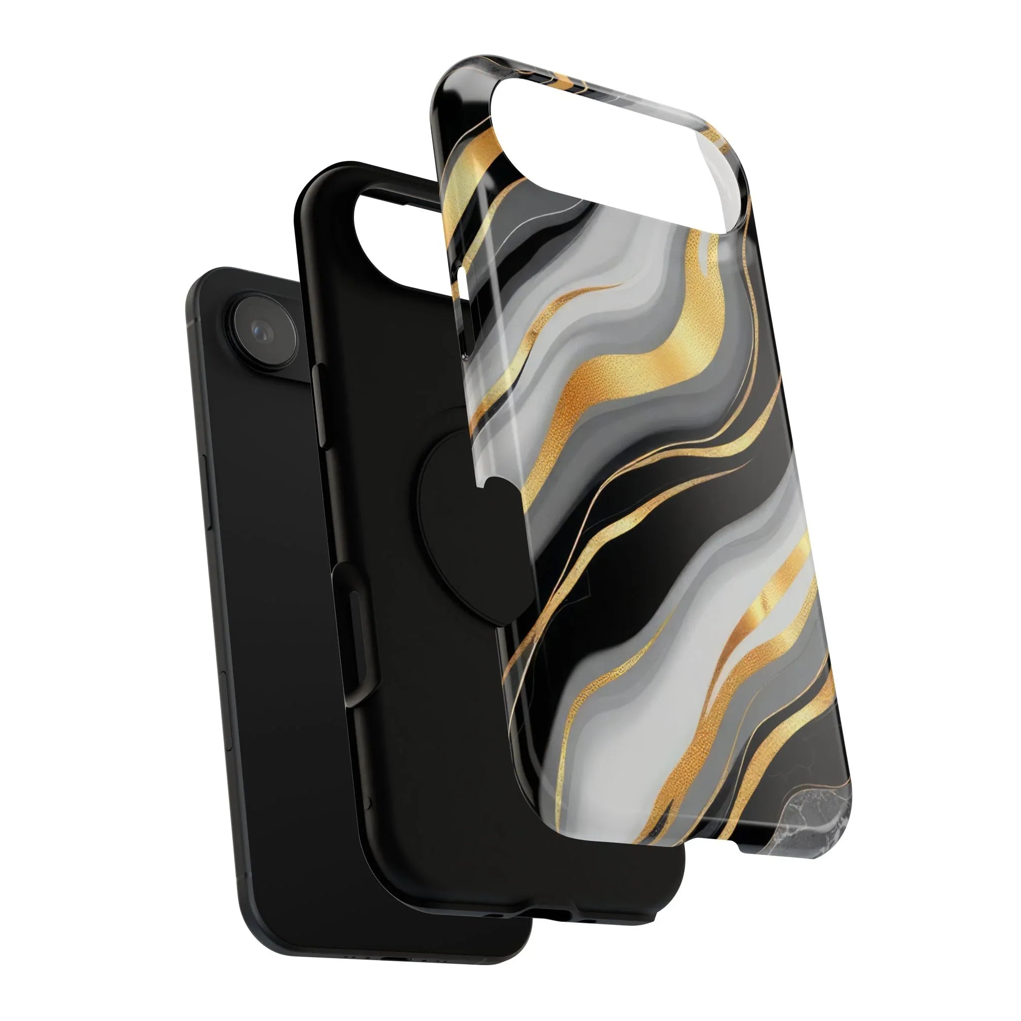 Modern Marble Flow Phone Case for iPhone 11-17 - KARARMDESIGN