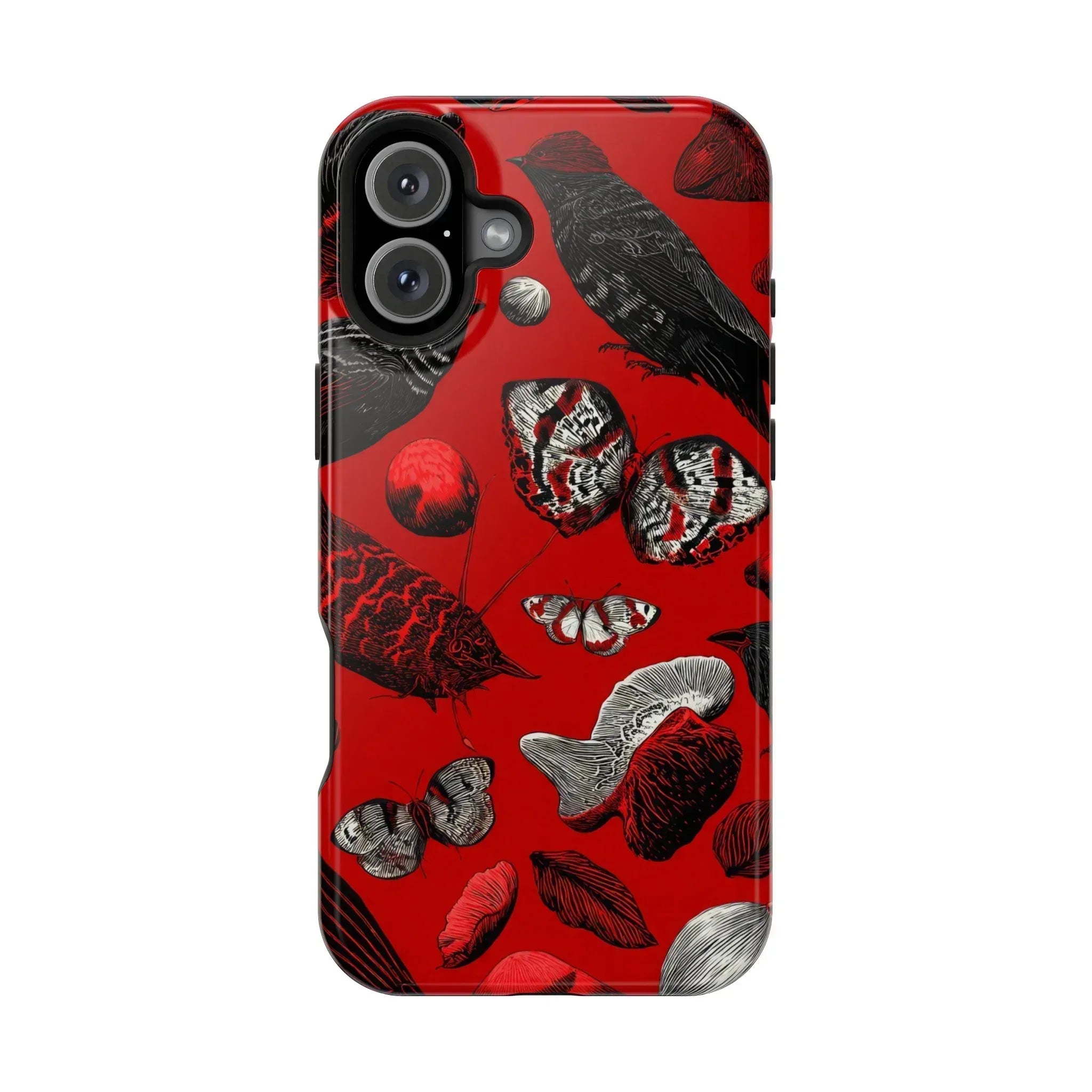 Crimson Wilderness Phone Case for iPhone 11-17 - KARARMDESIGN