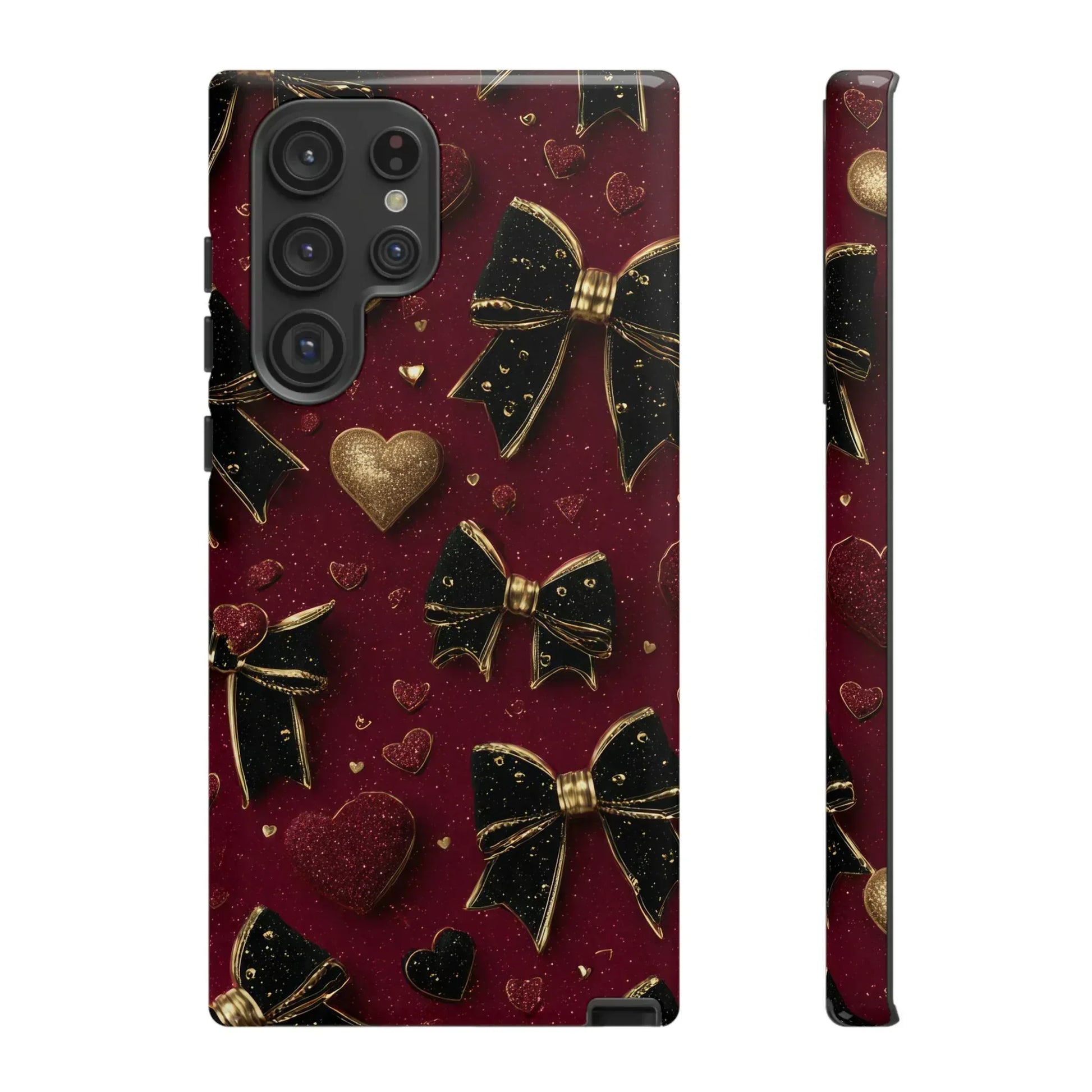 Velvet Valentine Charm Phone Case for iPhone 11-17 and Galaxy S10-S25 - KARARMDESIGN