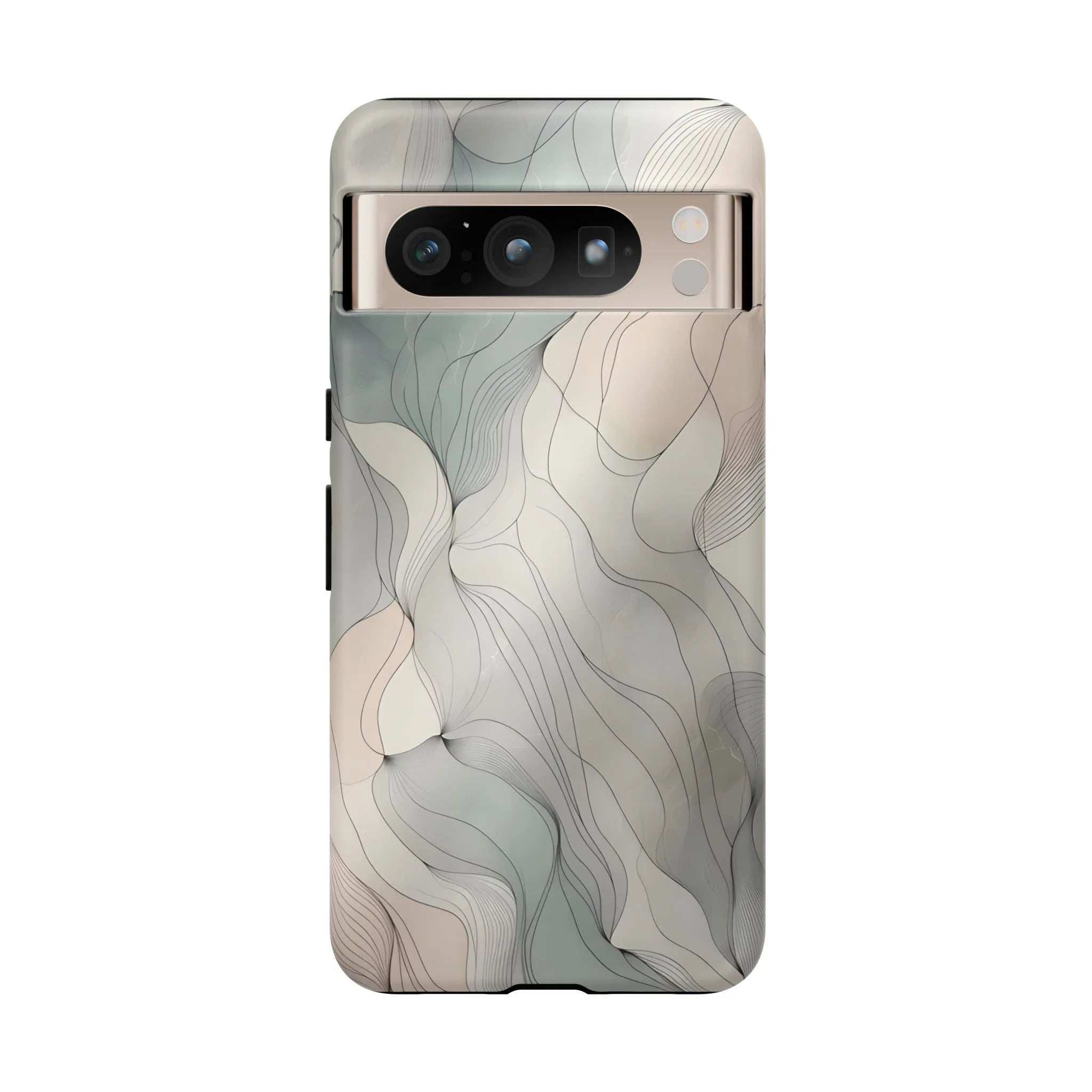 Pastel Wave Phone Case – Minimalist Design for iPhone & Pixel - KARARMDESIGN