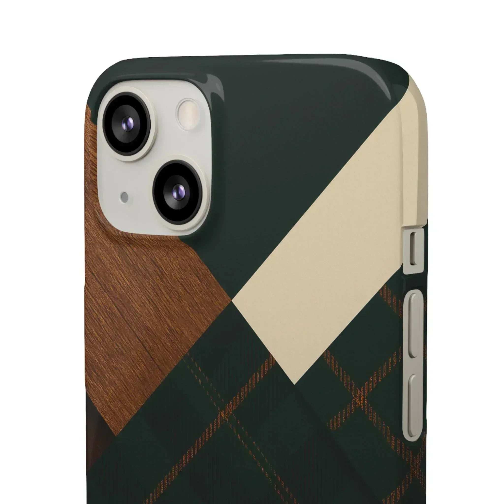 Rustic Green Phone Case for iPhone 8-16 and Galaxy S20-S24 - KARARMDESIGN