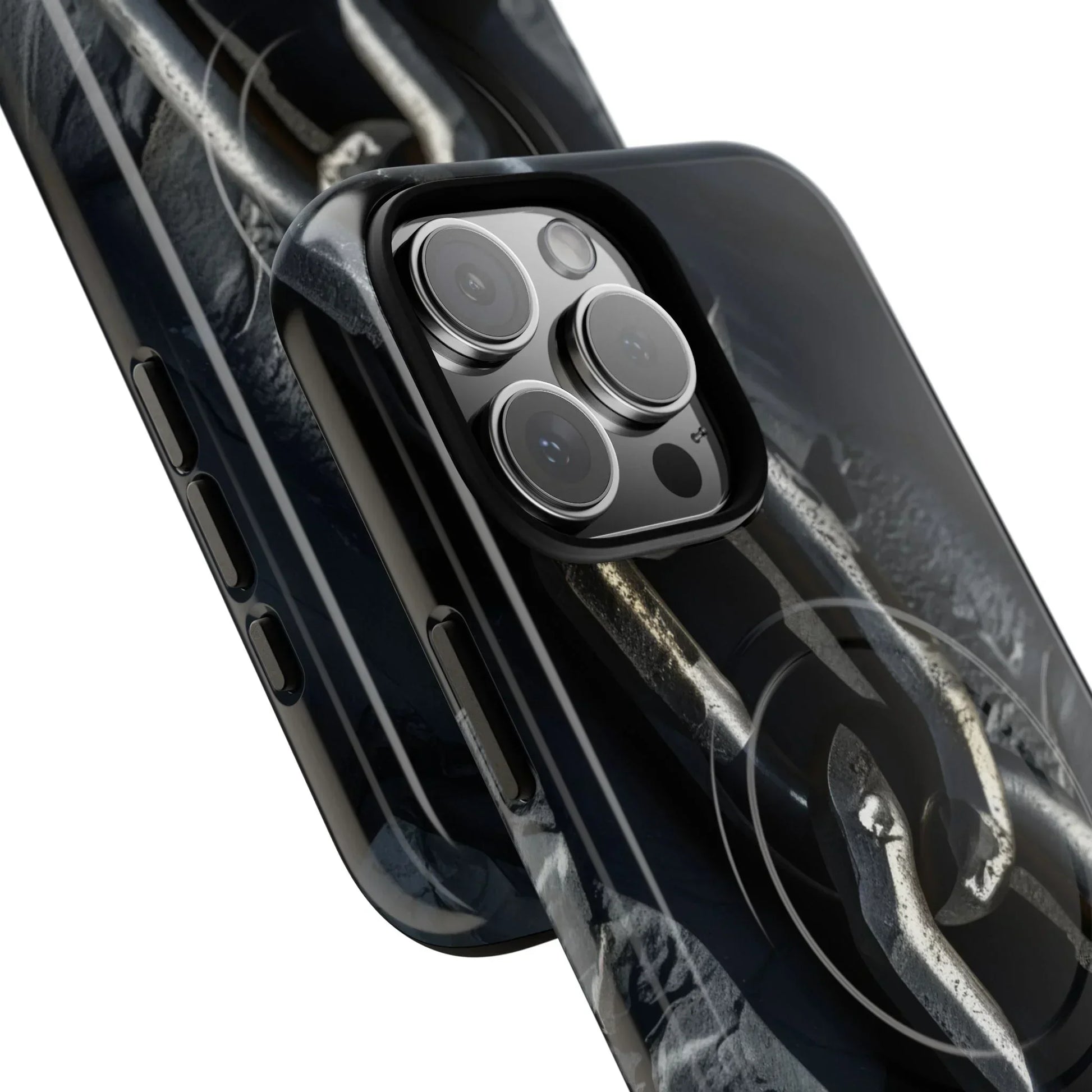 “Iron Chain” Tough Magnetic Phone Case for iPhone 14-16 Models - KarArmDesign