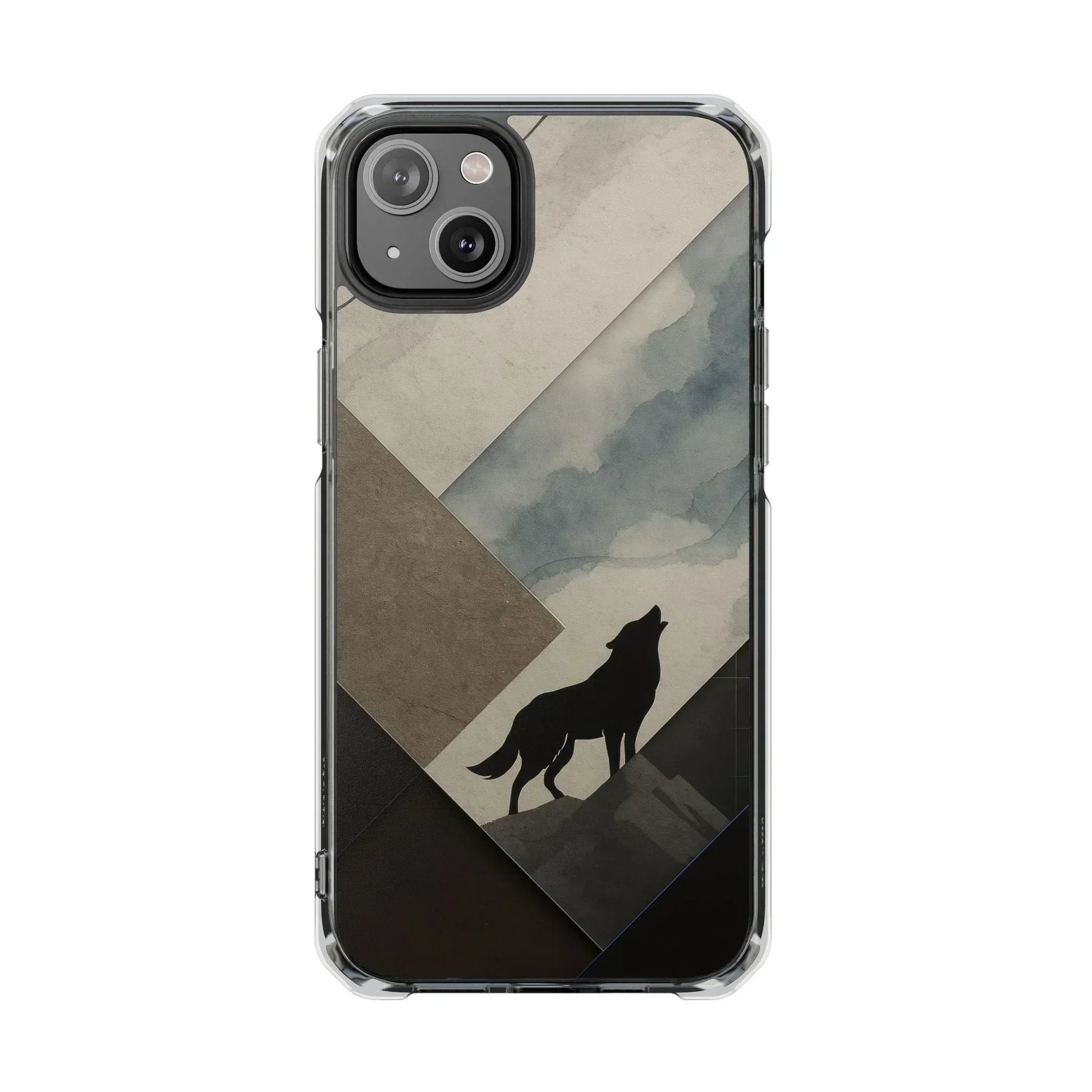 Wolf Silhouette Phone Case for iPhone 14-16 Models Wolf Silhouette Phone Case for iPhone 14-16 Models