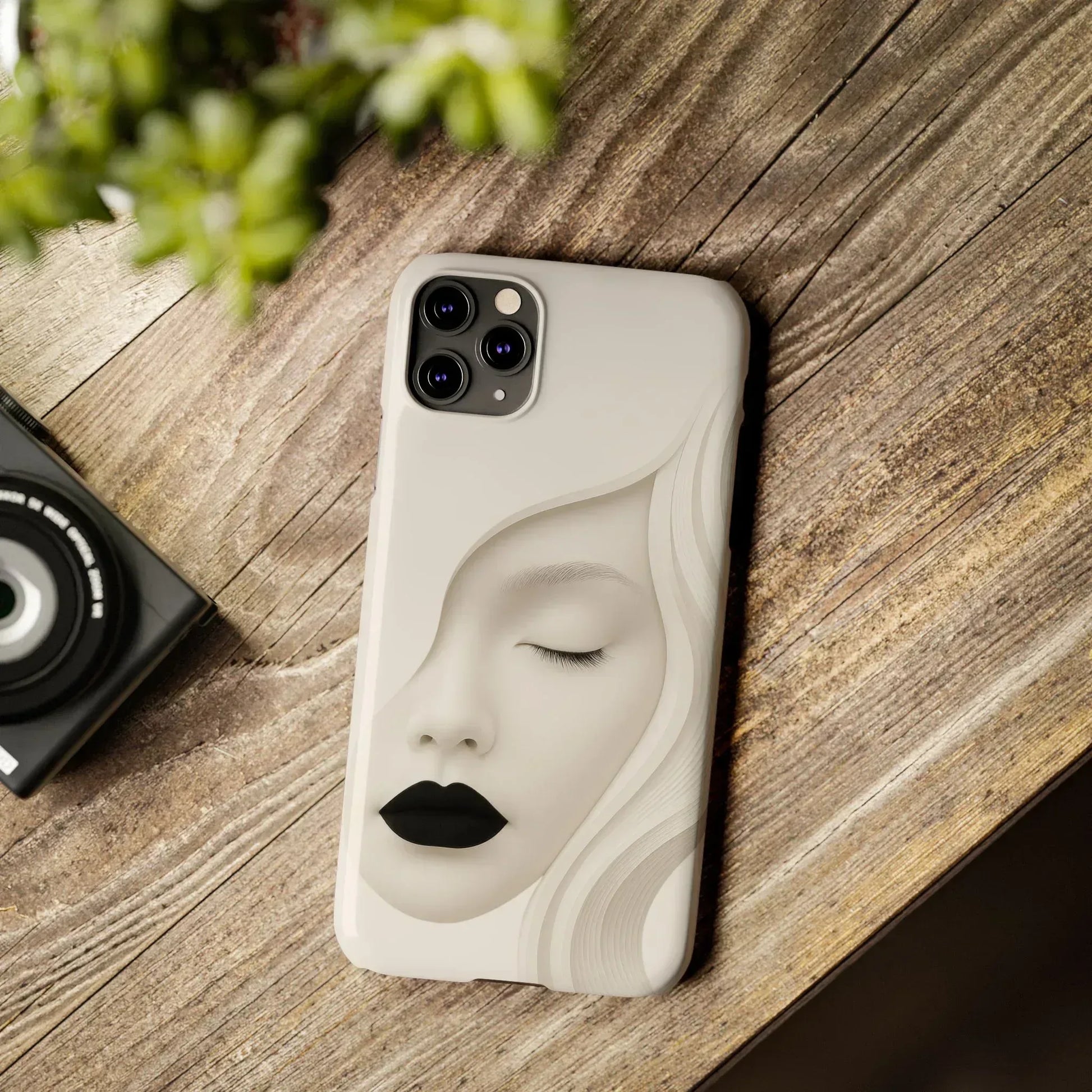 Minimalist Face Phone Case for iPhone 11-17 - KARARMDESIGN