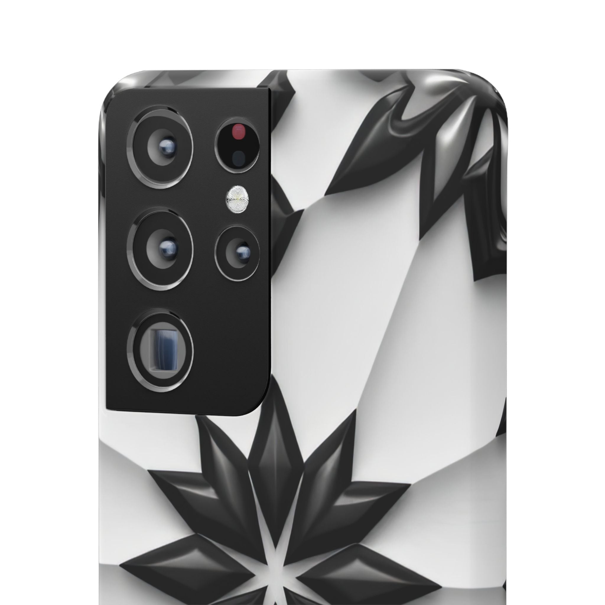 Black & White Geometric Snap Case for iPhone & Samsung Galaxy