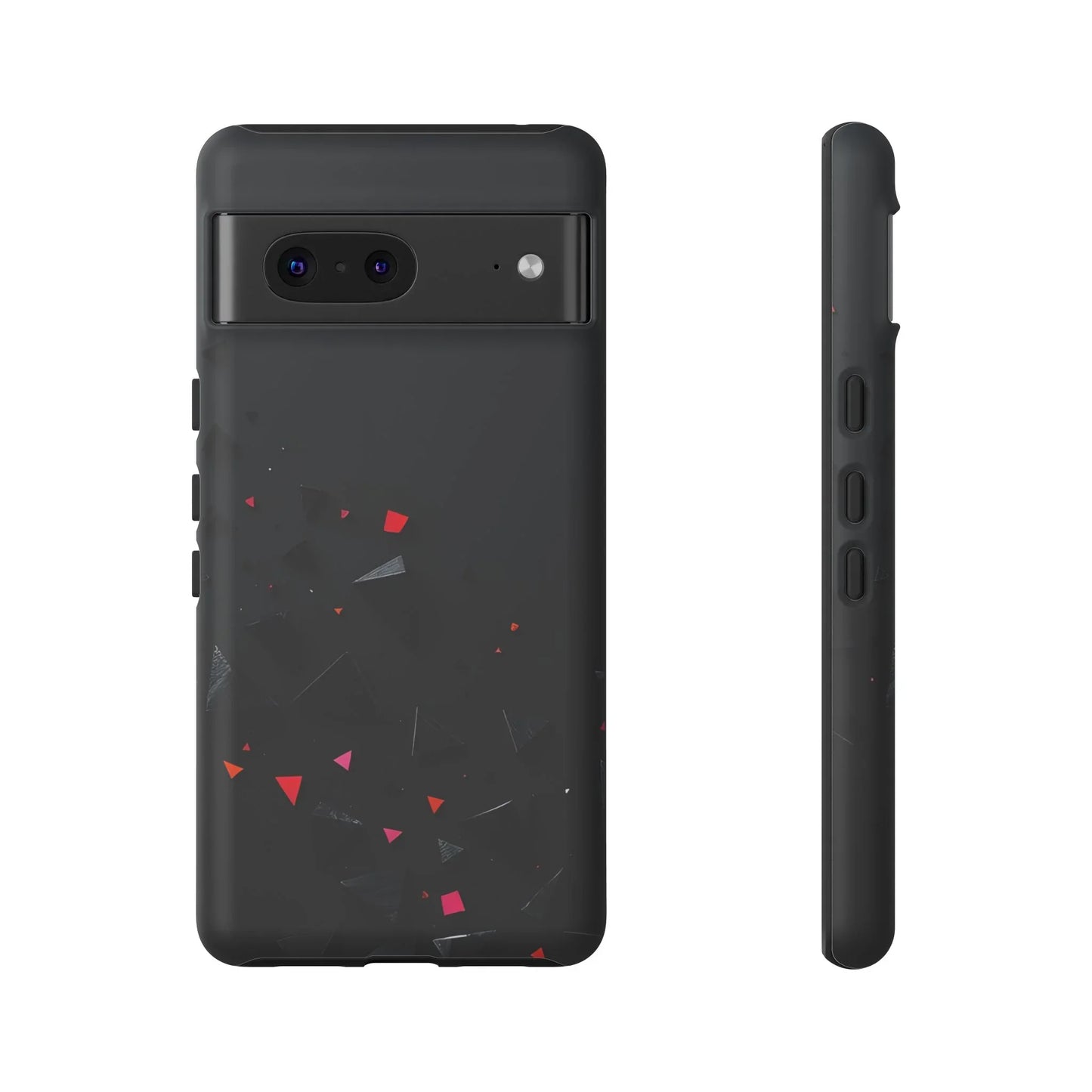 Black and Red Neon Phone Case for iPhone 8-16 and Pixel up to 9 Models - KarArmDesign