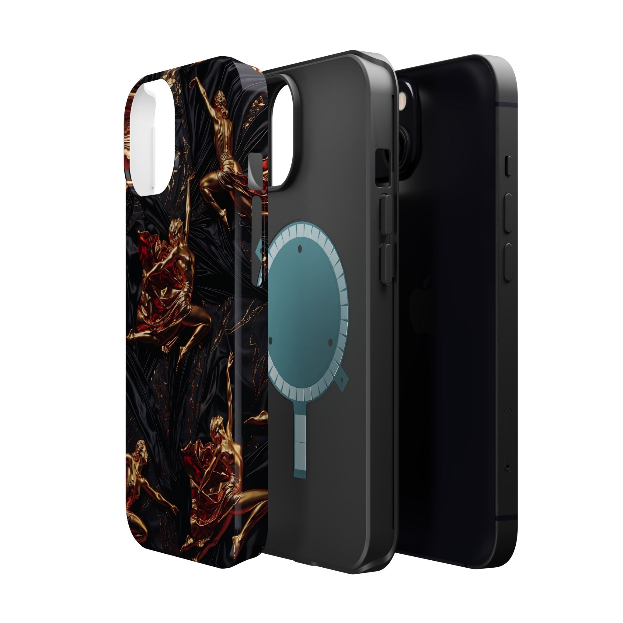 Gold Sculpture Phone Case for iPhone 13-17 & Samsung Galaxy S26