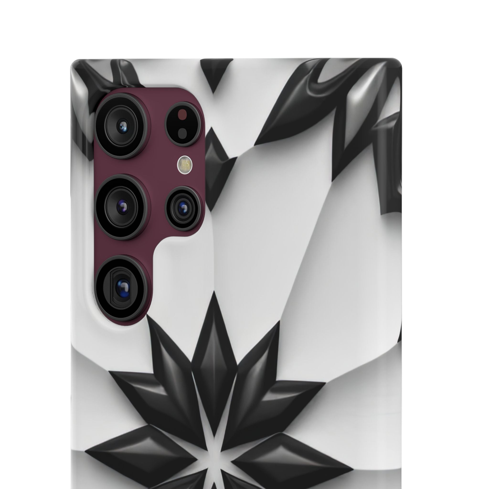 Black & White Geometric Snap Case for iPhone & Samsung Galaxy