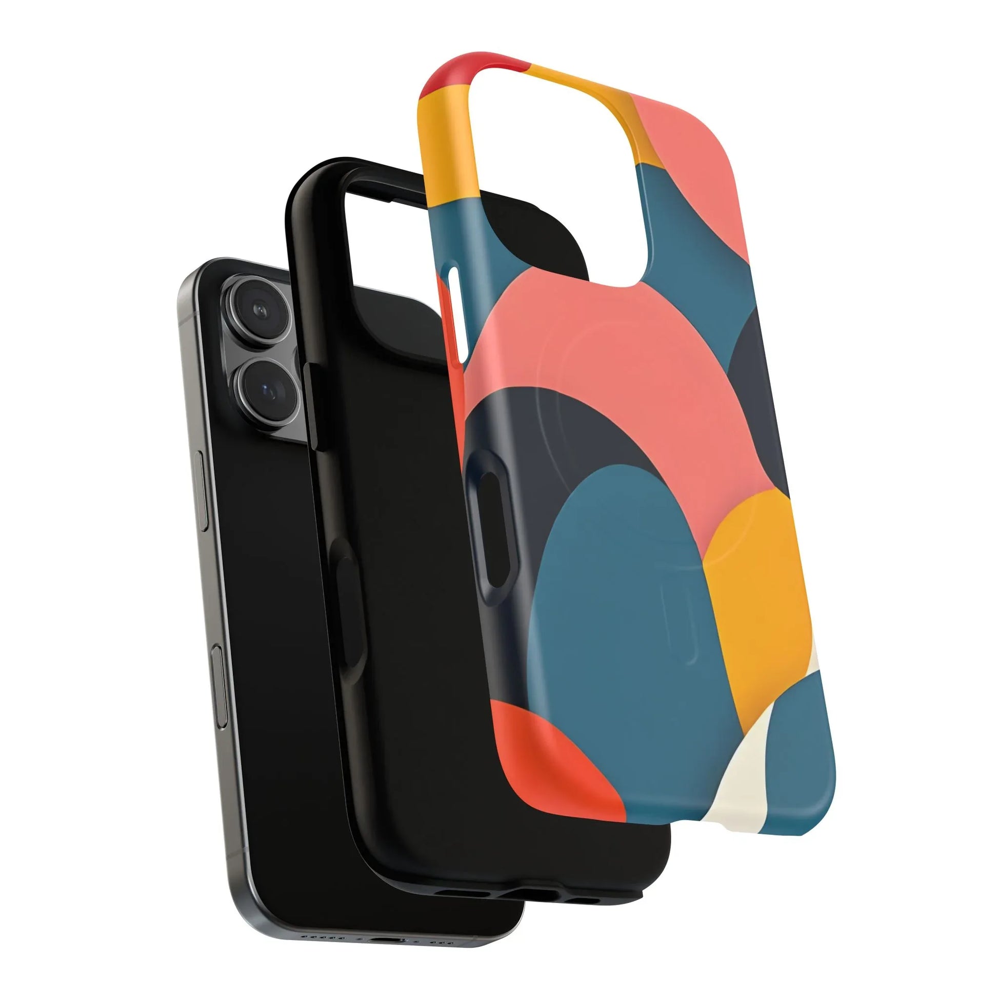 Colorful Abstract Art Phone Case for iPhone 13-17 - KARARMDESIGN