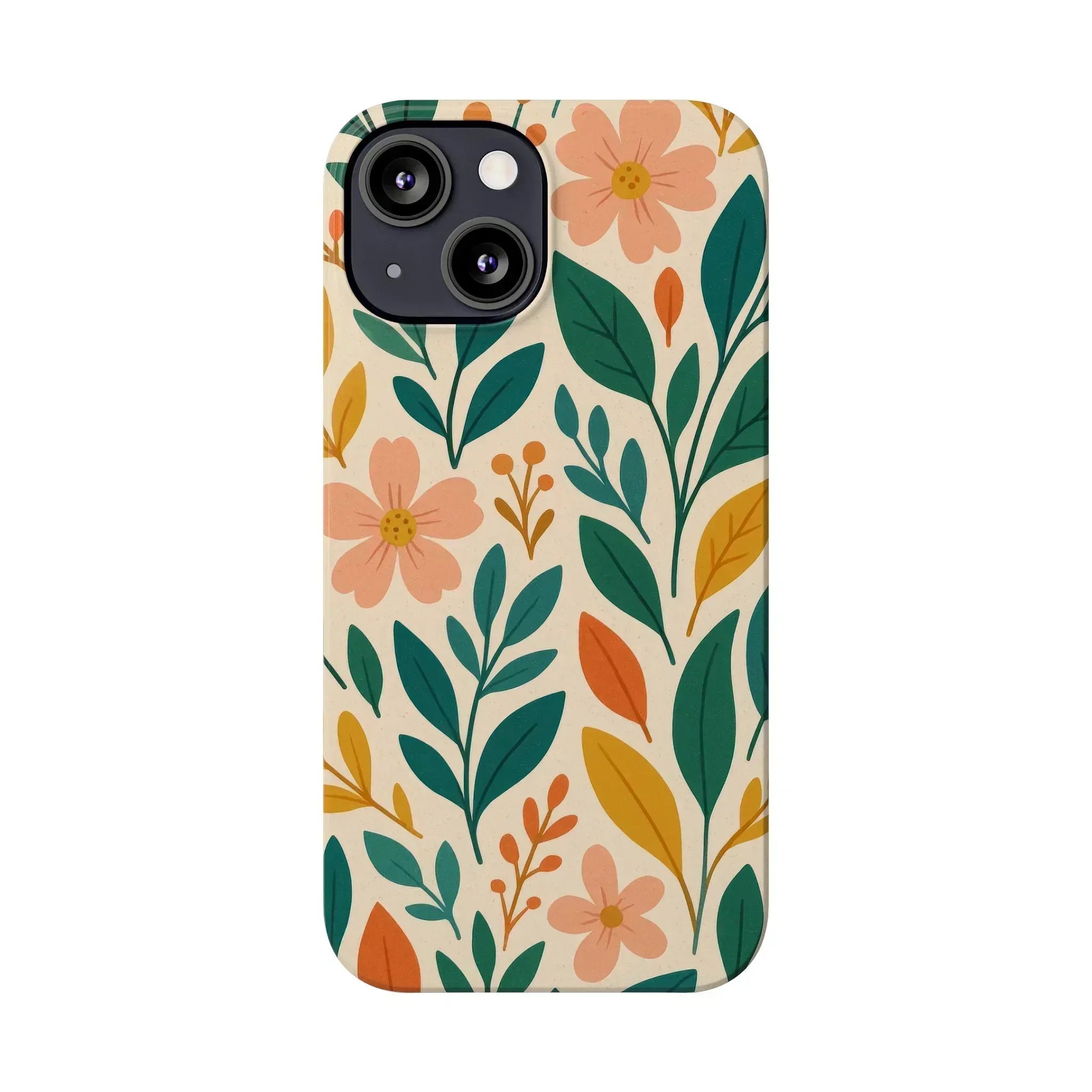 Floral Harmony Phone Case for iPhone 11-16 - KARARMDESIGN