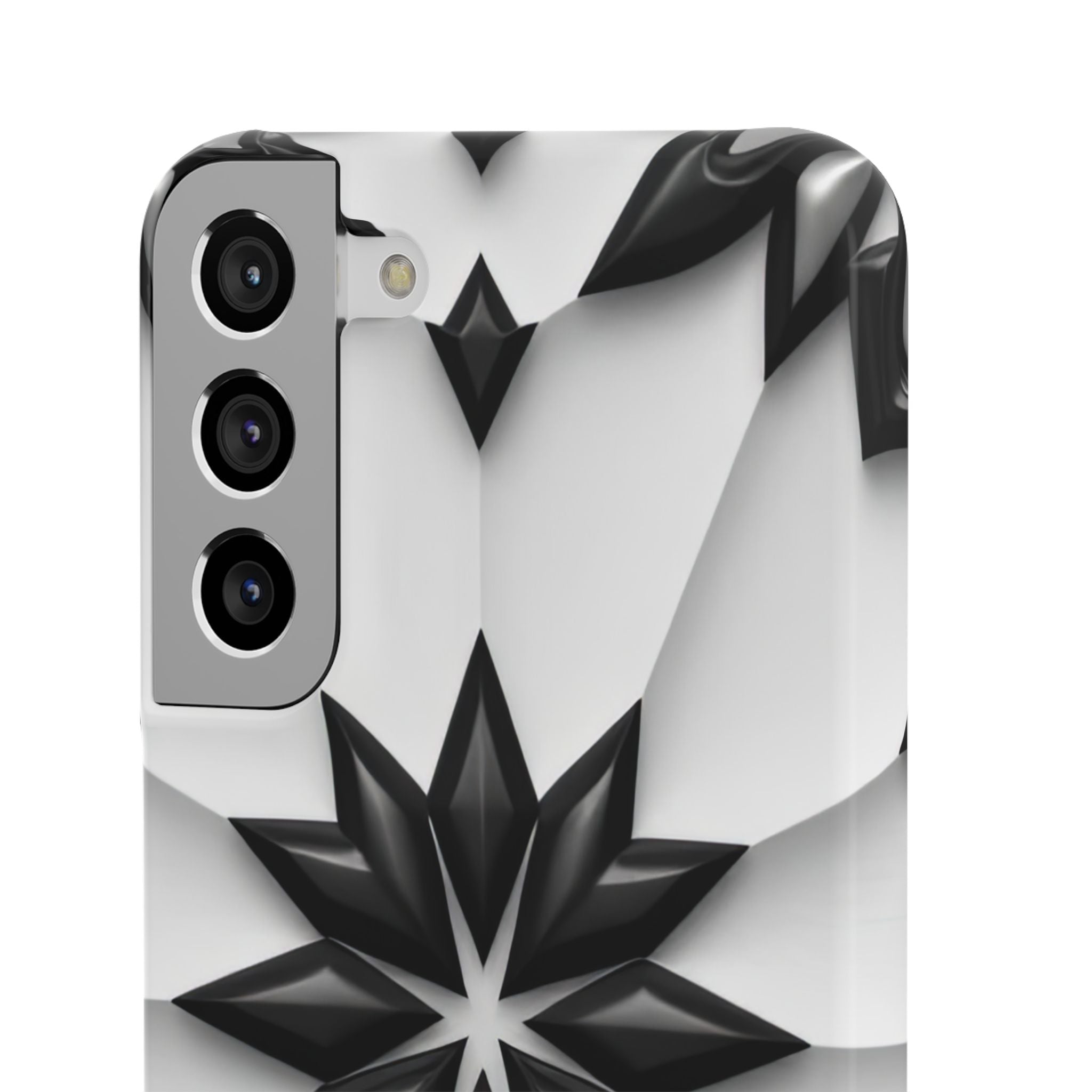 Black & White Geometric Snap Case for iPhone & Samsung Galaxy