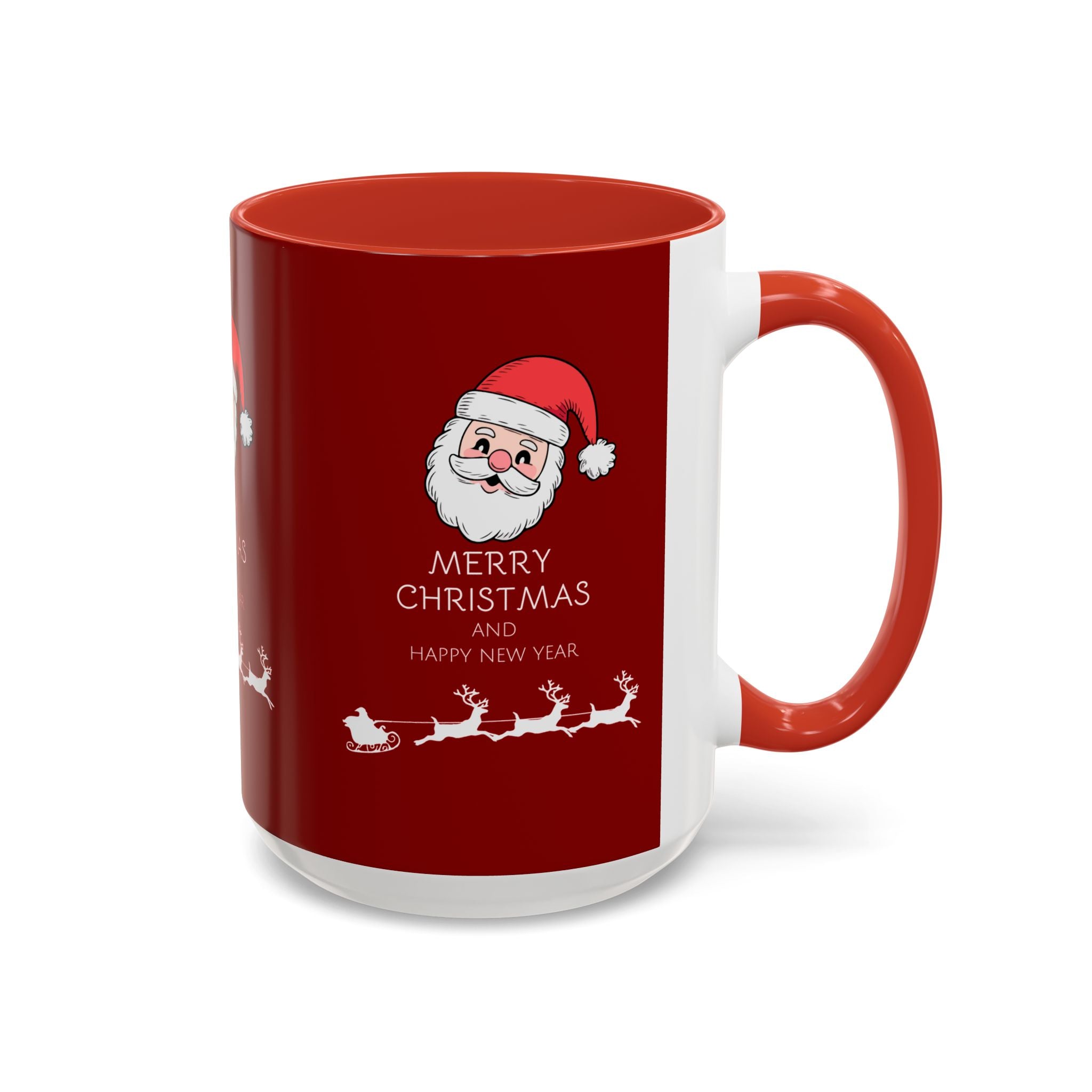 Season’s Smile – Christmas and New Year Accent Coffee Mug (11, 15oz)