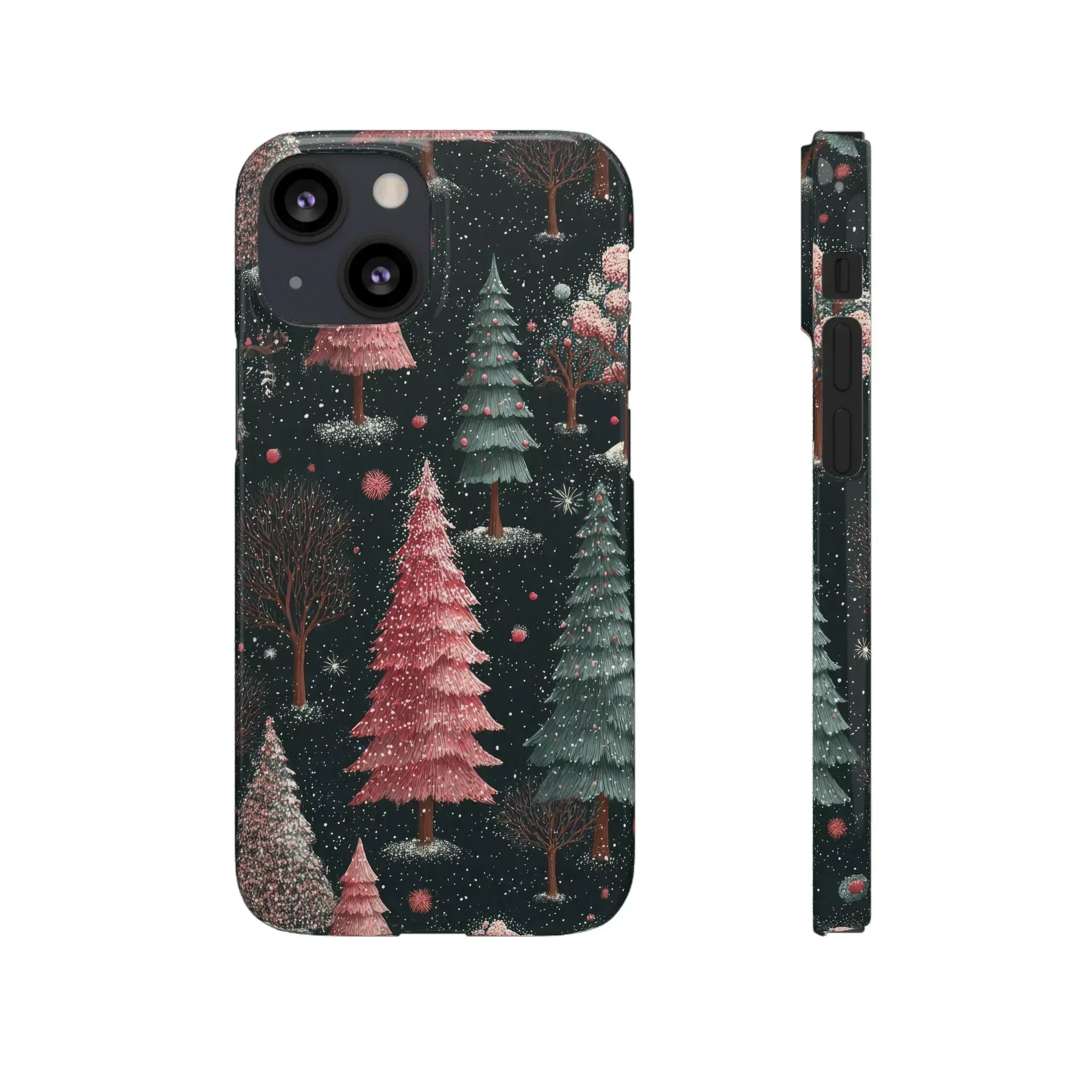 Winter Bloom Forest Phone Case for iPhone 11-17 and Galaxy S20-S25 - KARARMDESIGN
