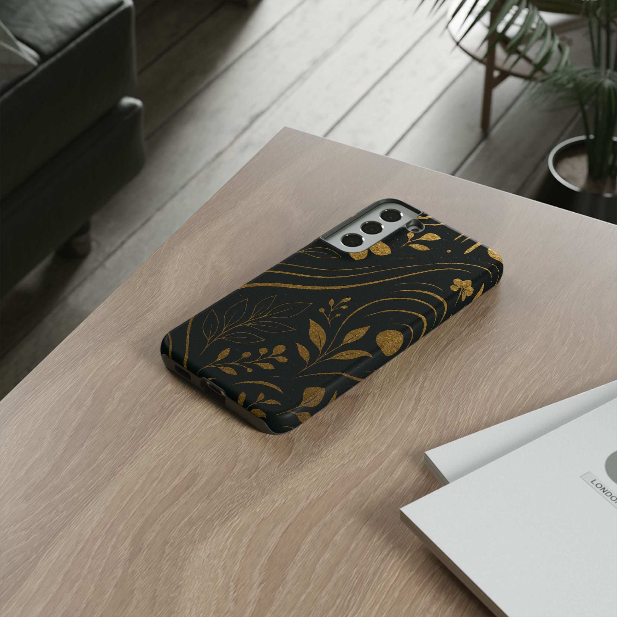 Gold Pattern Tough Phone Case for Samsung Galaxy & Google Pixel