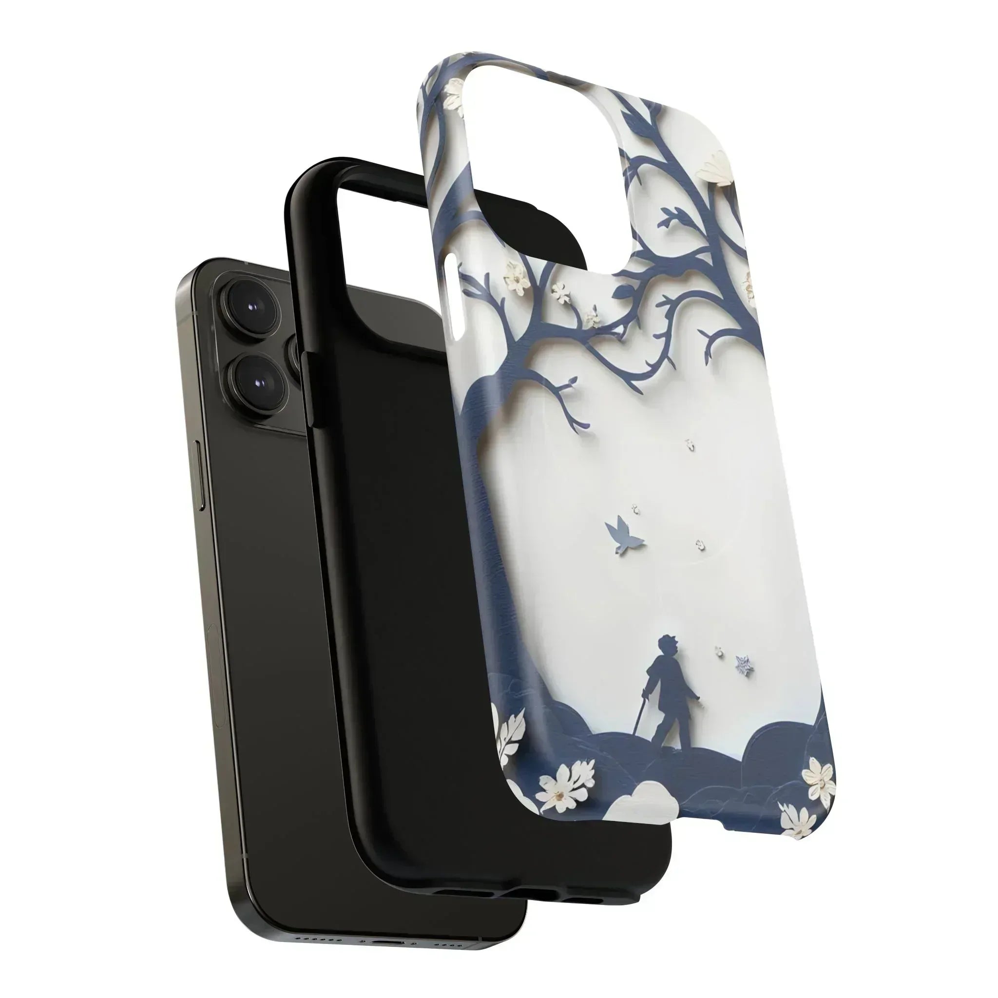 Nature Silhouette Phone Case for iPhone 14-16 - KARARMDESIGN