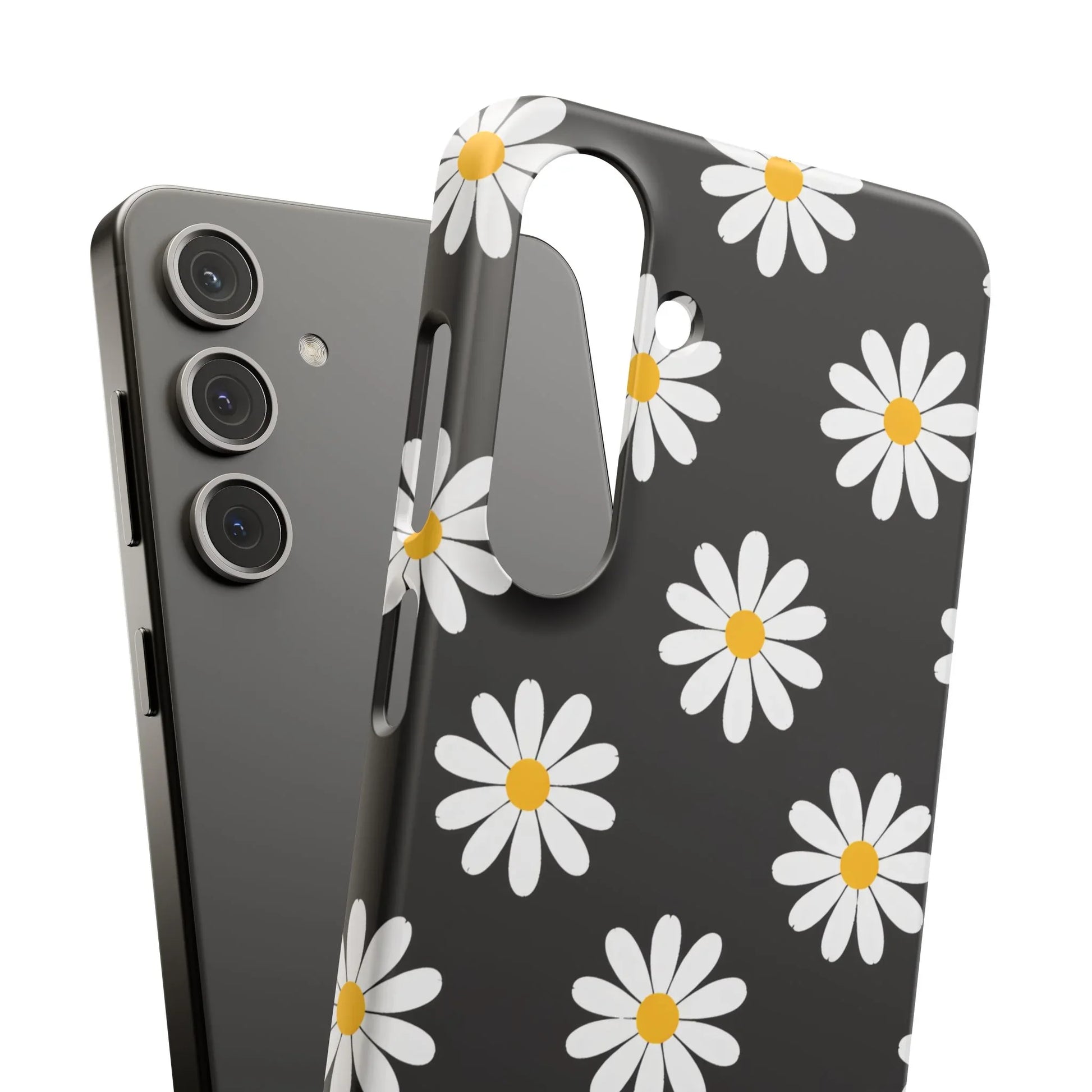 Daisy Charm Phone Case for iPhone 11-17 and Galaxy S20-S25 - KARARMDESIGN