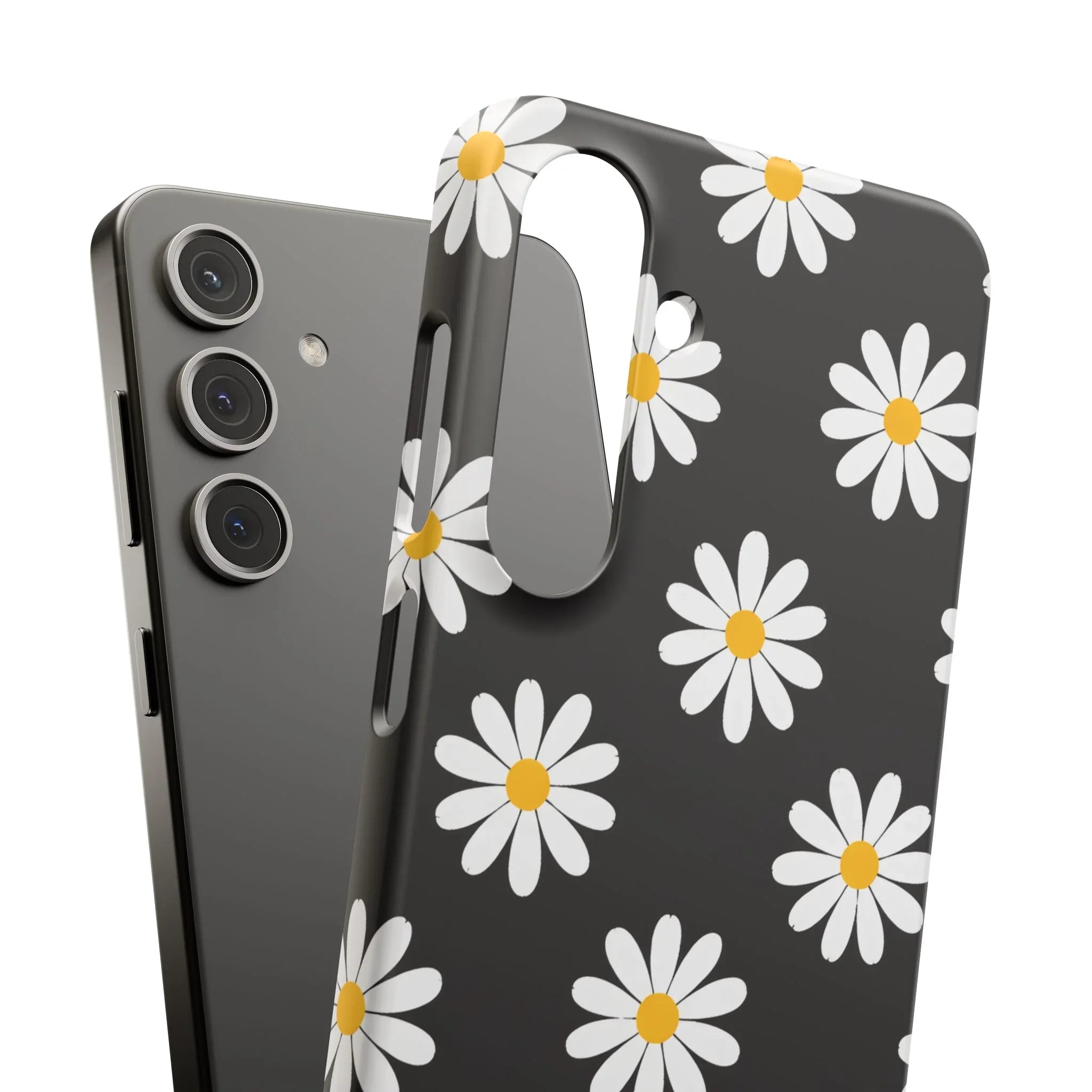 Daisy Charm Phone Case for iPhone 11-17 and Galaxy S20-S25 - KARARMDESIGN