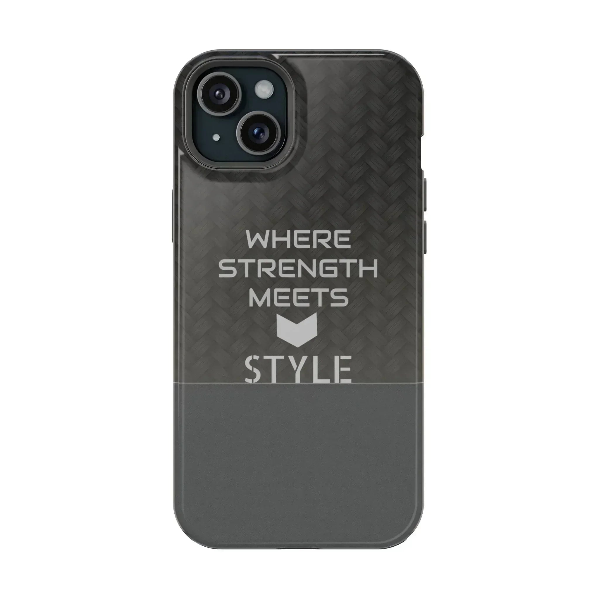 Gray Carbon Phone Case for iPhone 12-16 and Galaxy S21-S22 - KARARMDESIGN
