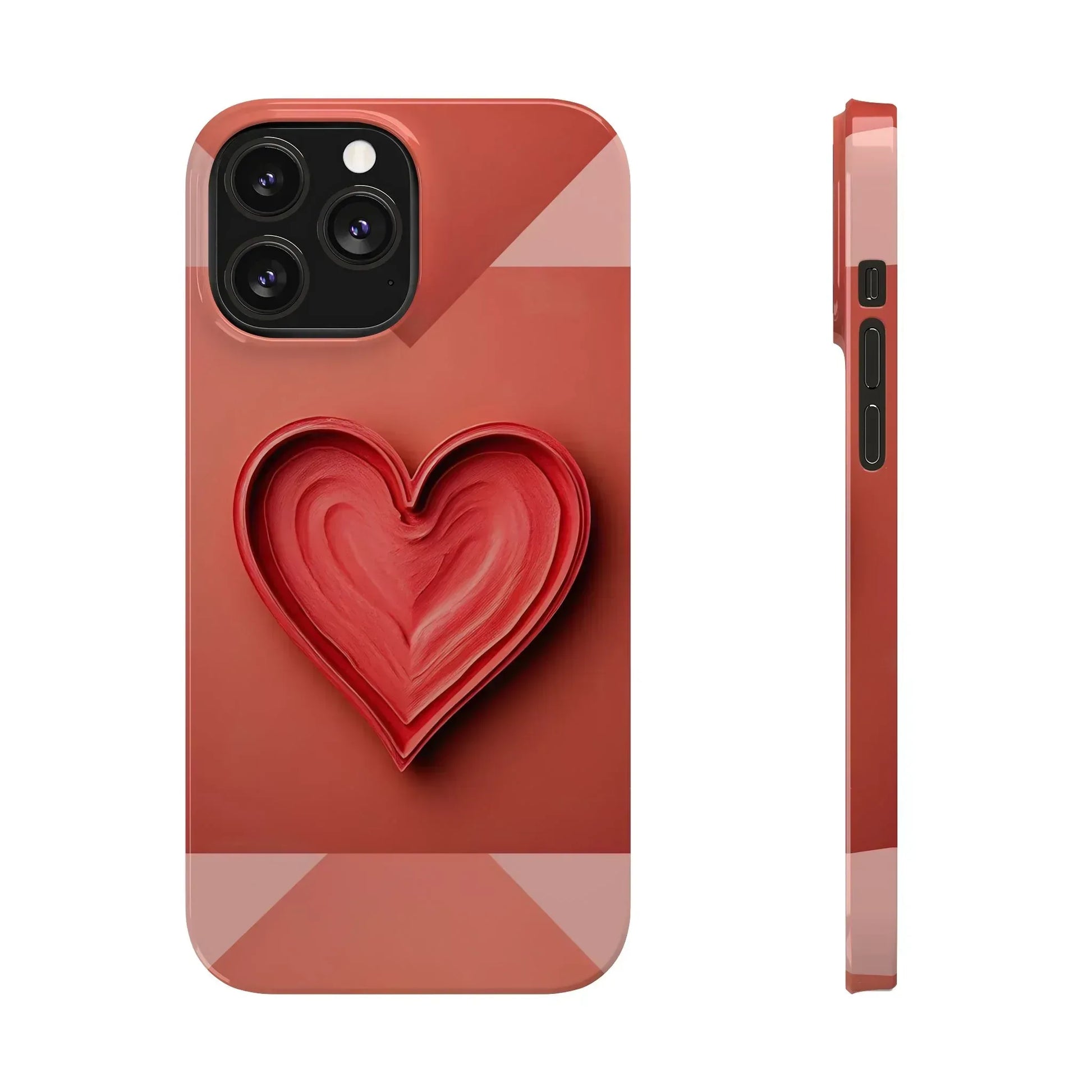 Heart Design Phone Case for iPhone 11-17 - KARARMDESIGN