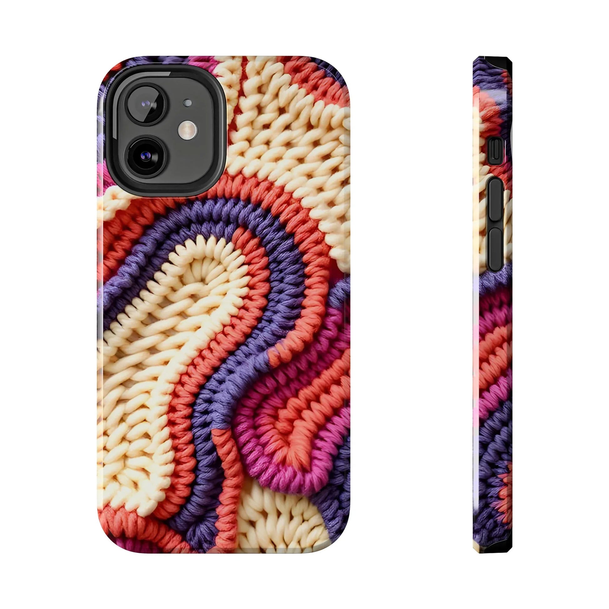 Handwoven Textile Art Phone Case for iPhone 11-17 and Galaxy S21-S25 - KARARMDESIGN