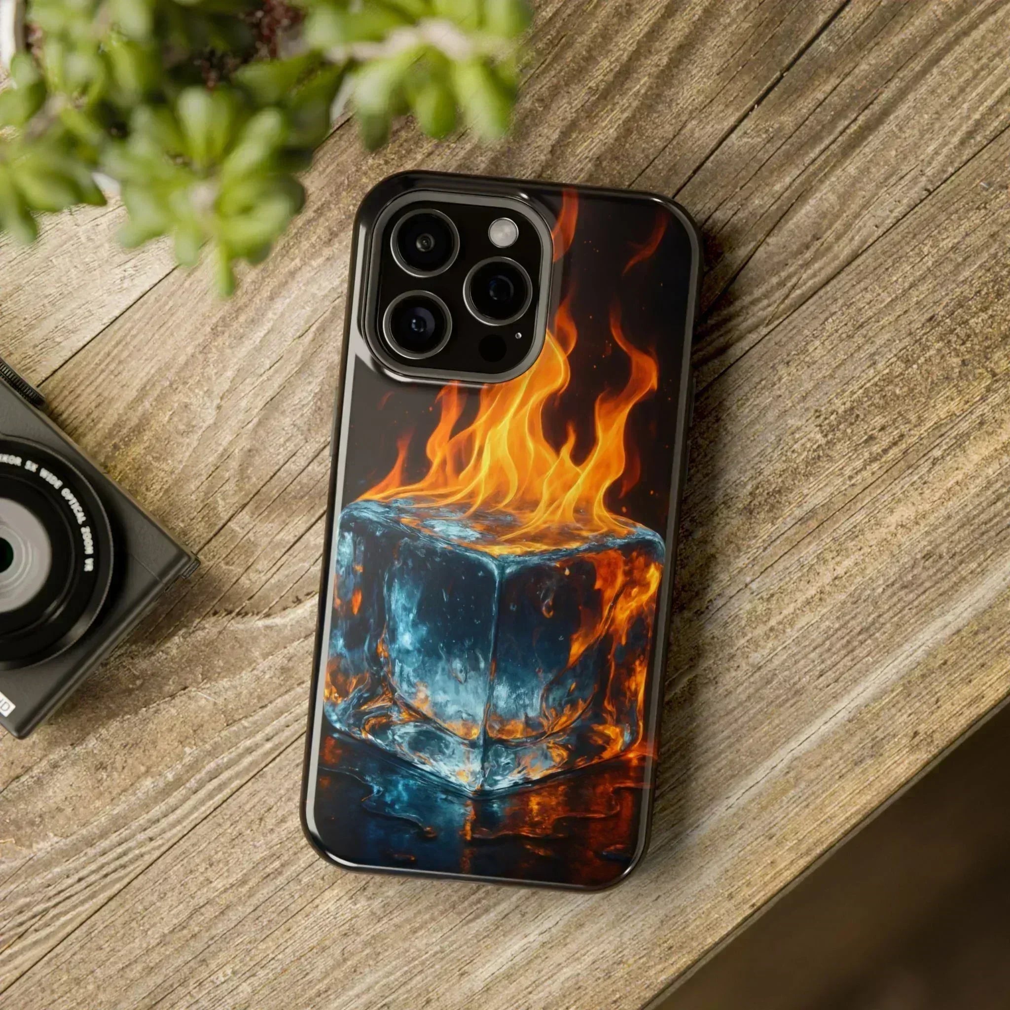 Flame Ice Phone Case for iPhone 12-16 and Galaxy S21-S22 - KARARMDESIGN