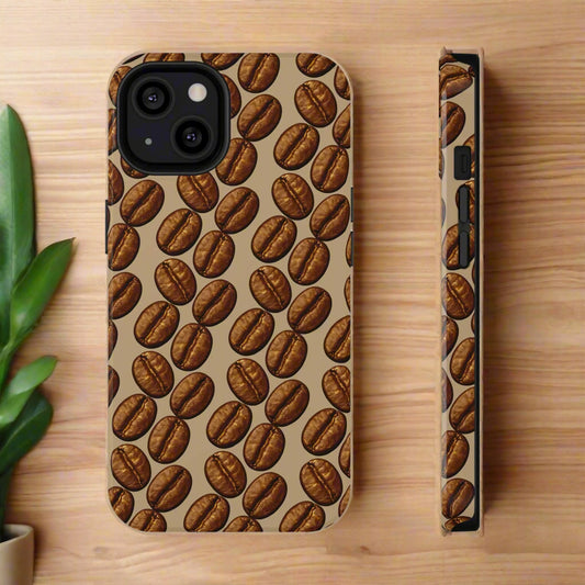 Coffee Pattern Phone Case for iPhone and Samsung Galaxy - KarArmDesign