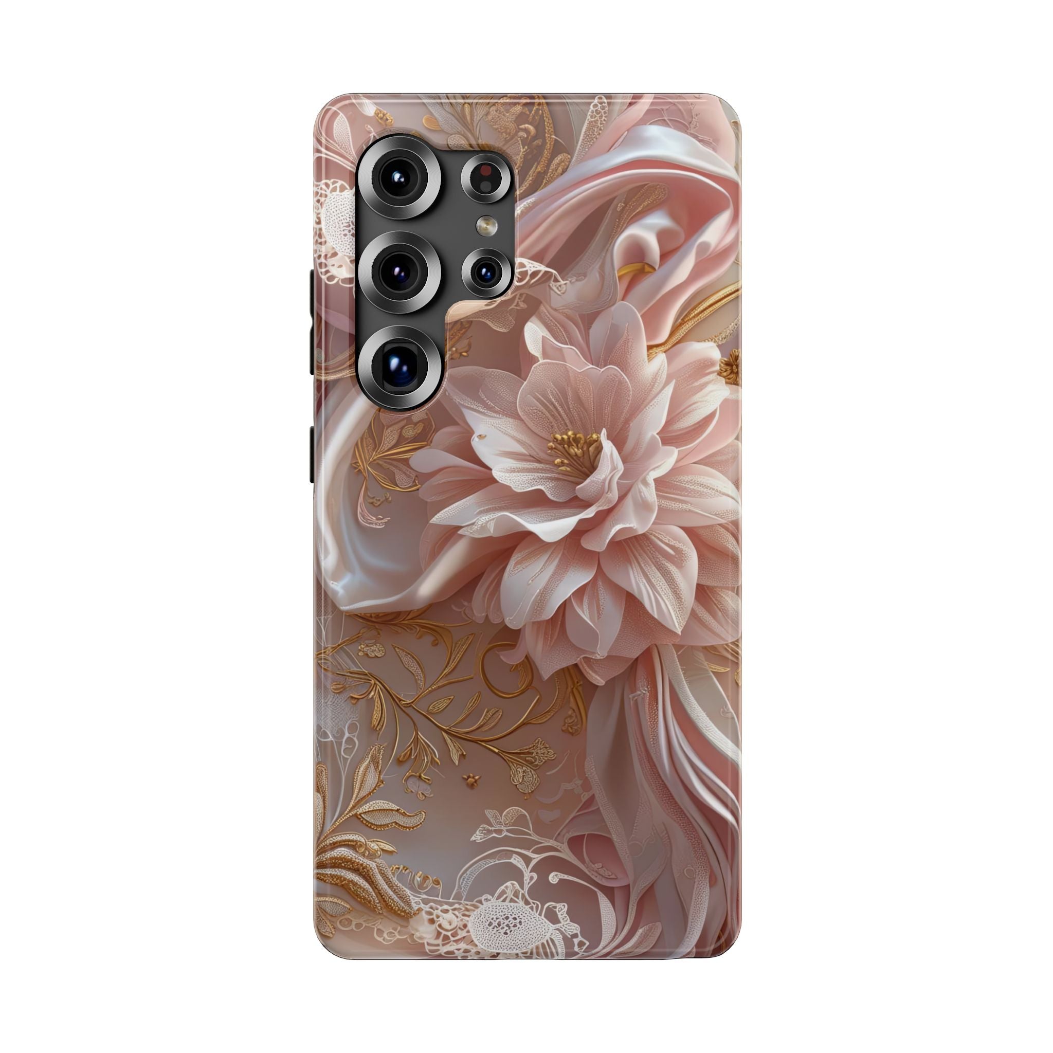Elegant Floral Phone Case for iPhone 11–17, 16e & Galaxy S22–S26