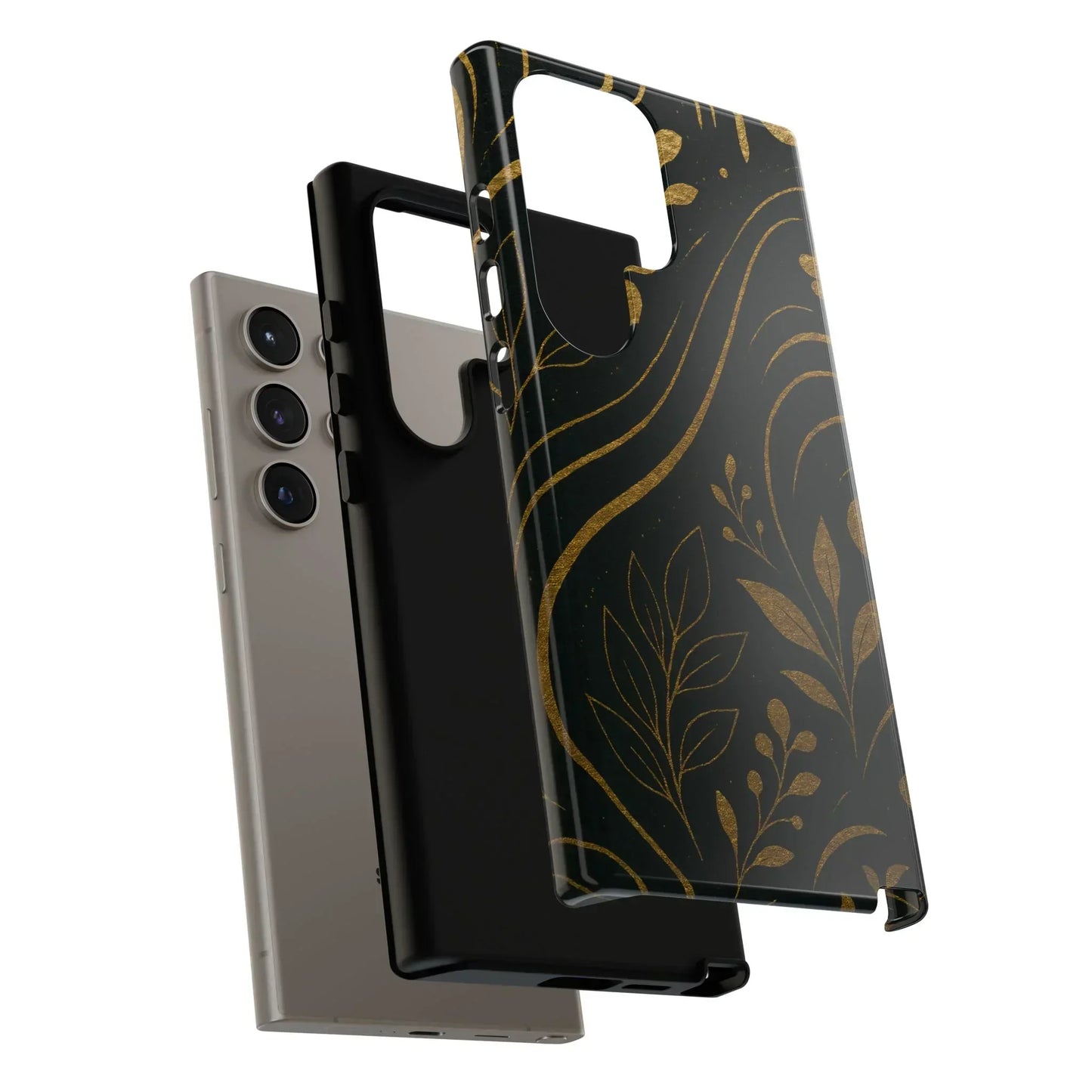 Foil Frenzy Abstract Gold Pattern Phone Case for Samsung Galaxy and Google Pixel - KarArmDesign