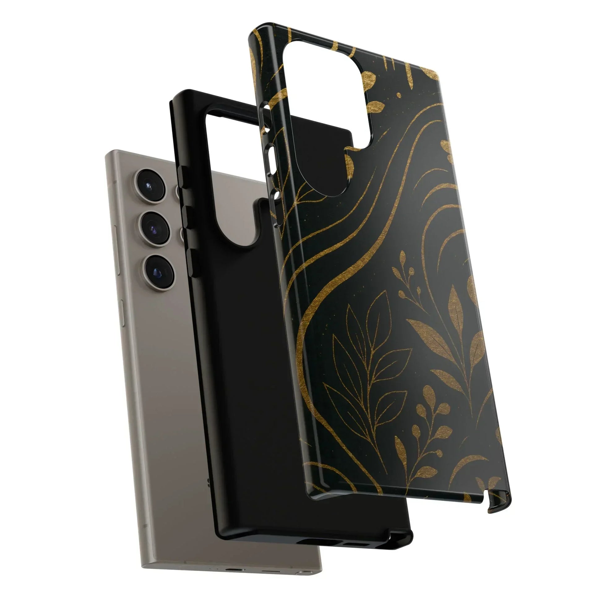 Foil Frenzy Abstract Gold Pattern Phone Case for Samsung Galaxy and Google Pixel - KarArmDesign