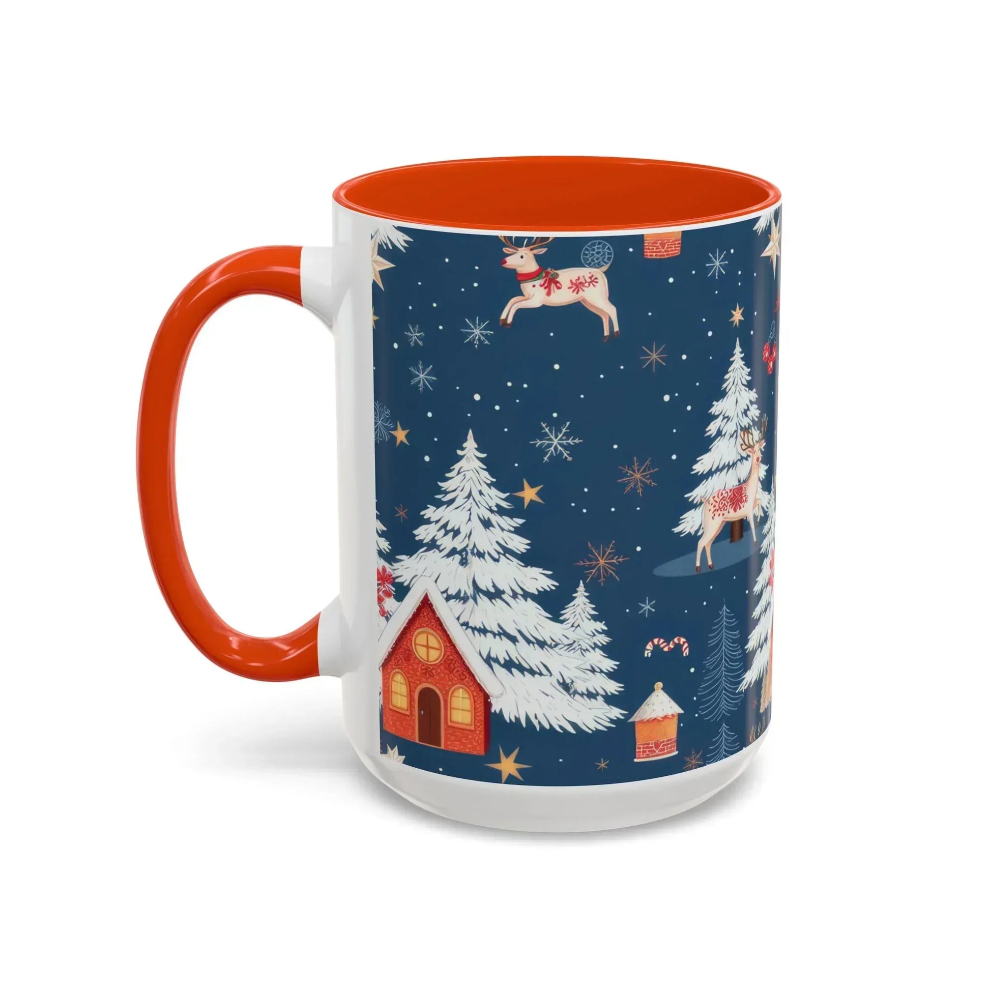 Dark Blue Christmas Mug - Colorful Mugs (11oz, 15oz) - KARARMDESIGN