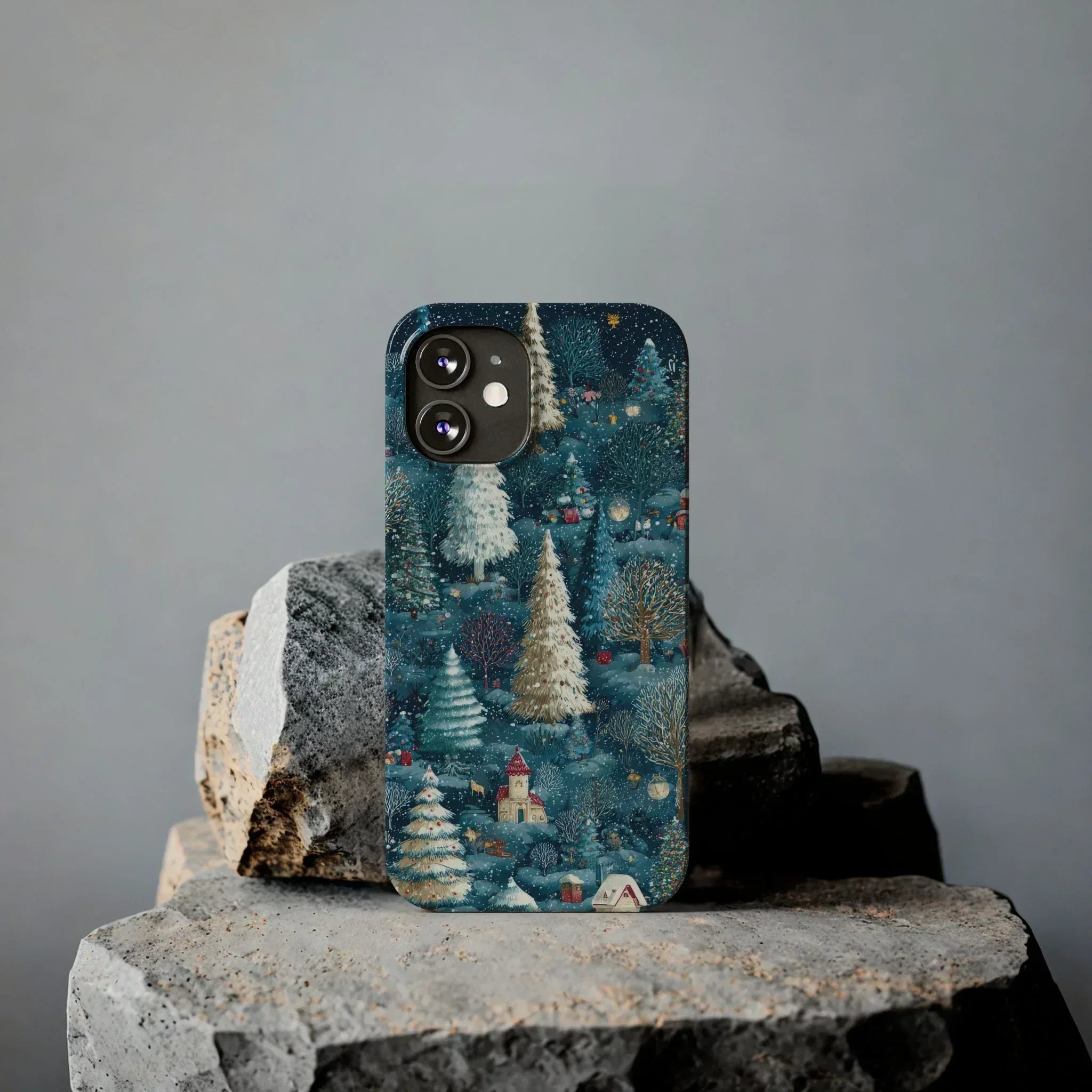 Frosty Forest Phone Case for iPhone 11-17 - KARARMDESIGN