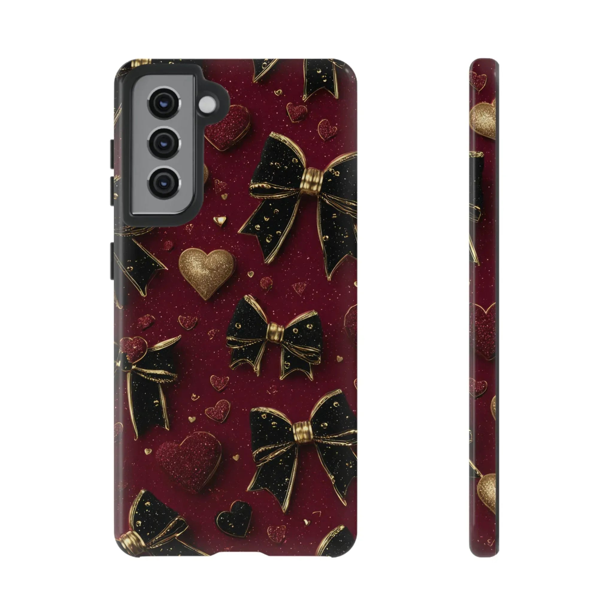 Velvet Valentine Charm Phone Case for iPhone 11-17 and Galaxy S10-S25 - KARARMDESIGN