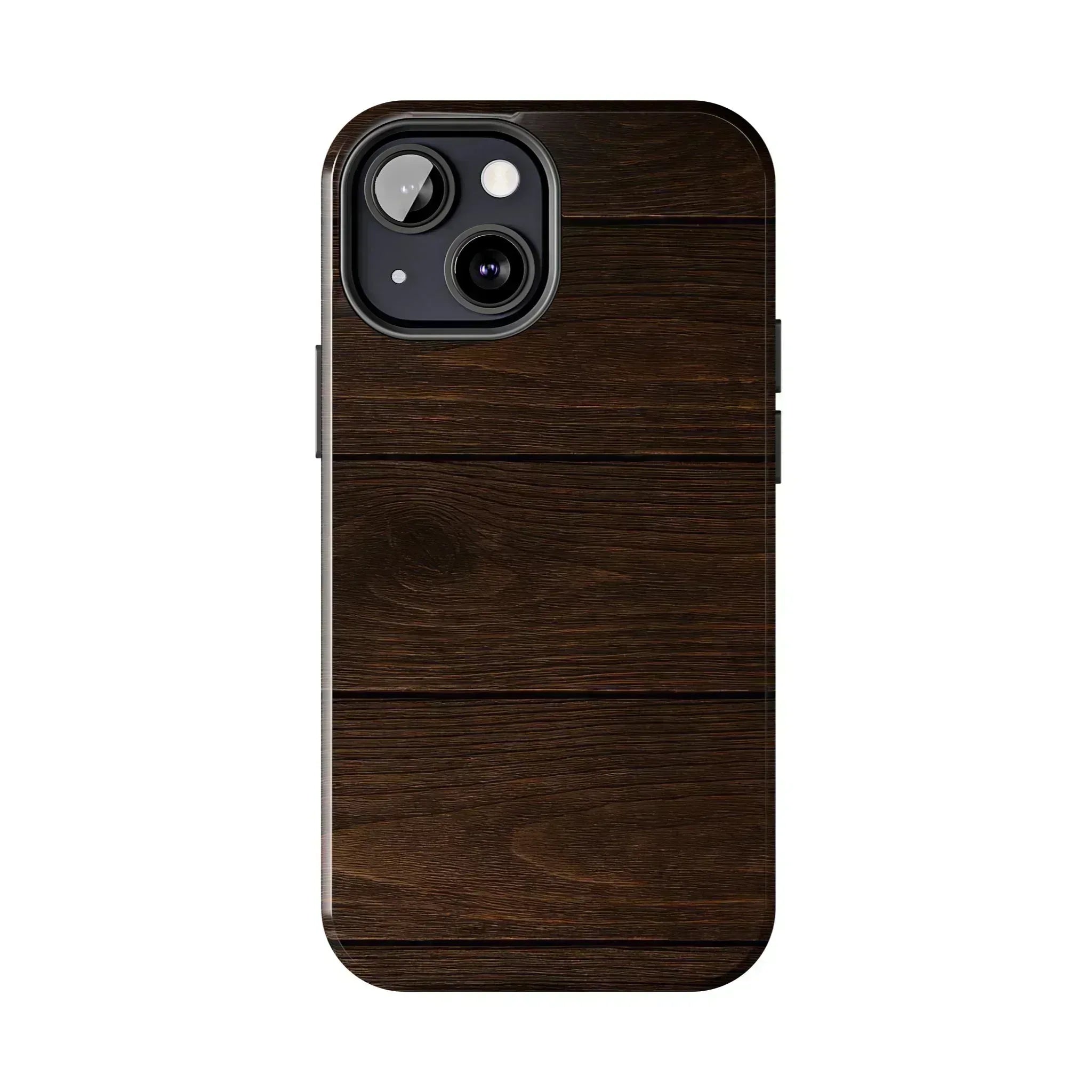 Dark Wood Grain Phone Case for iPhone and Galaxy - KARARMDESIGN