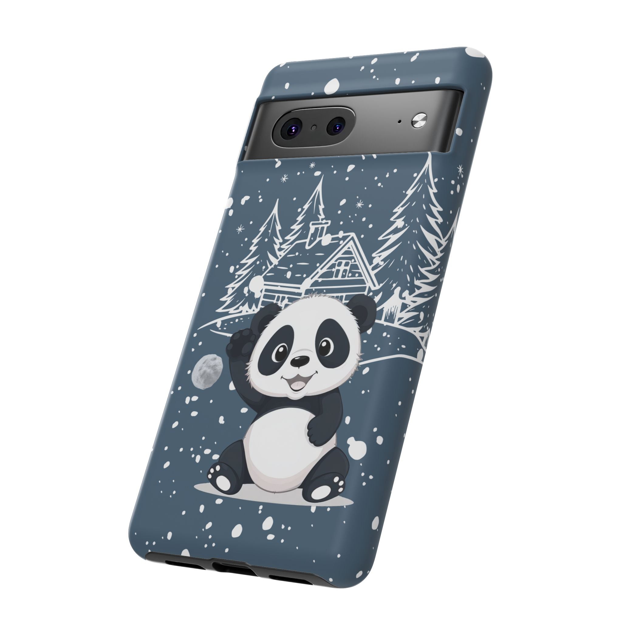 Cute Panda Phone Case for Samsung Galaxy S20–S26 & Google Pixel 6–9