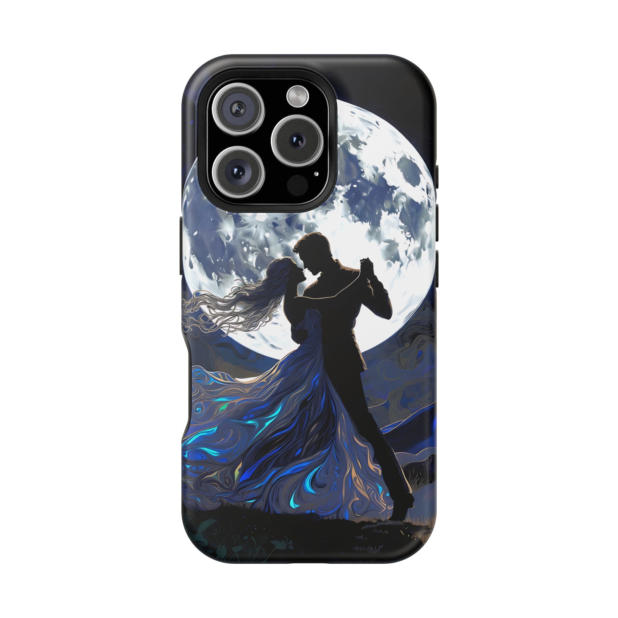 Romantic Moonlight Dance Magnetic Phone Case – iPhone 15–17 & Samsung Galaxy S26