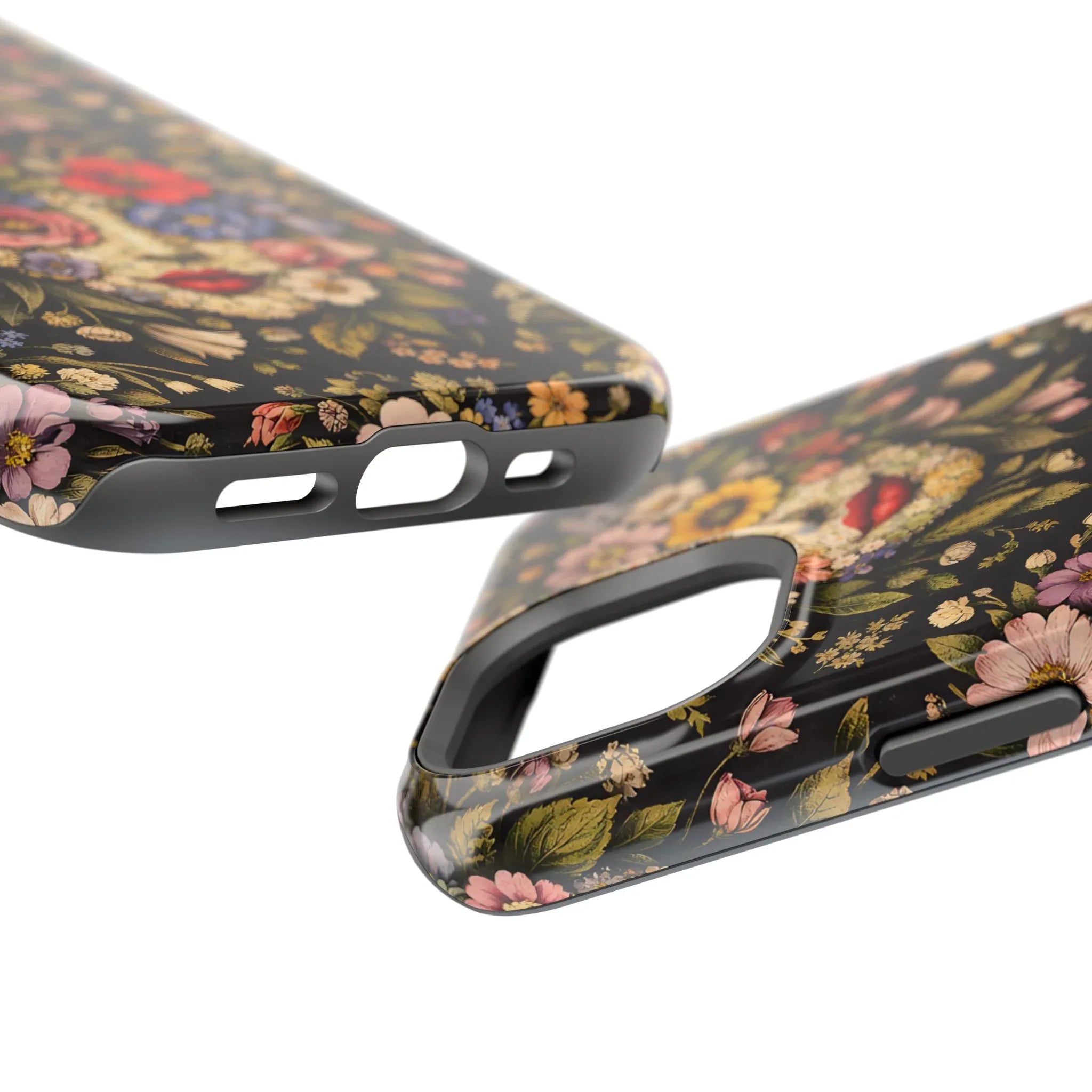 Vintage Flower Face Phone Case for iPhone 13-17 - KARARMDESIGN