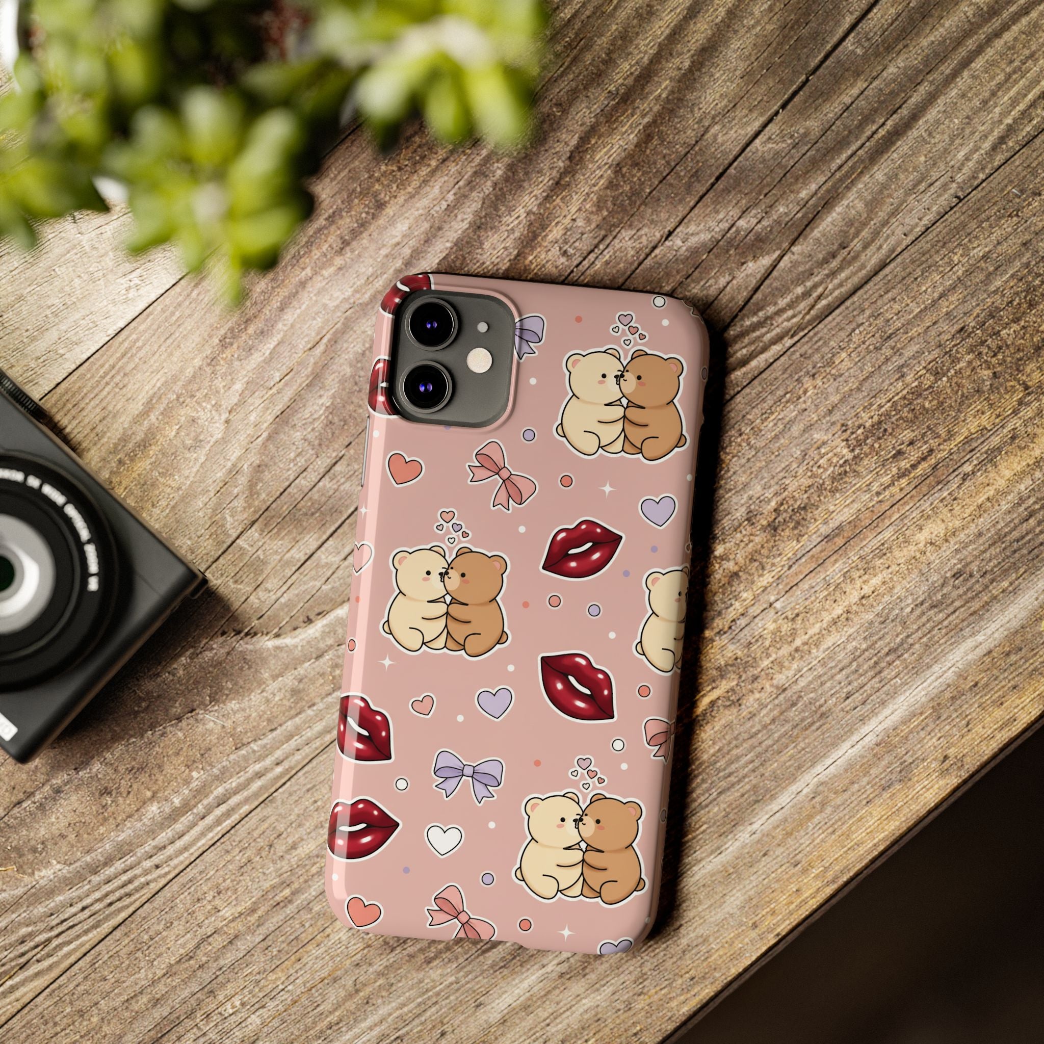 Bear Hug Bliss Phone Case for iPhone 11–17