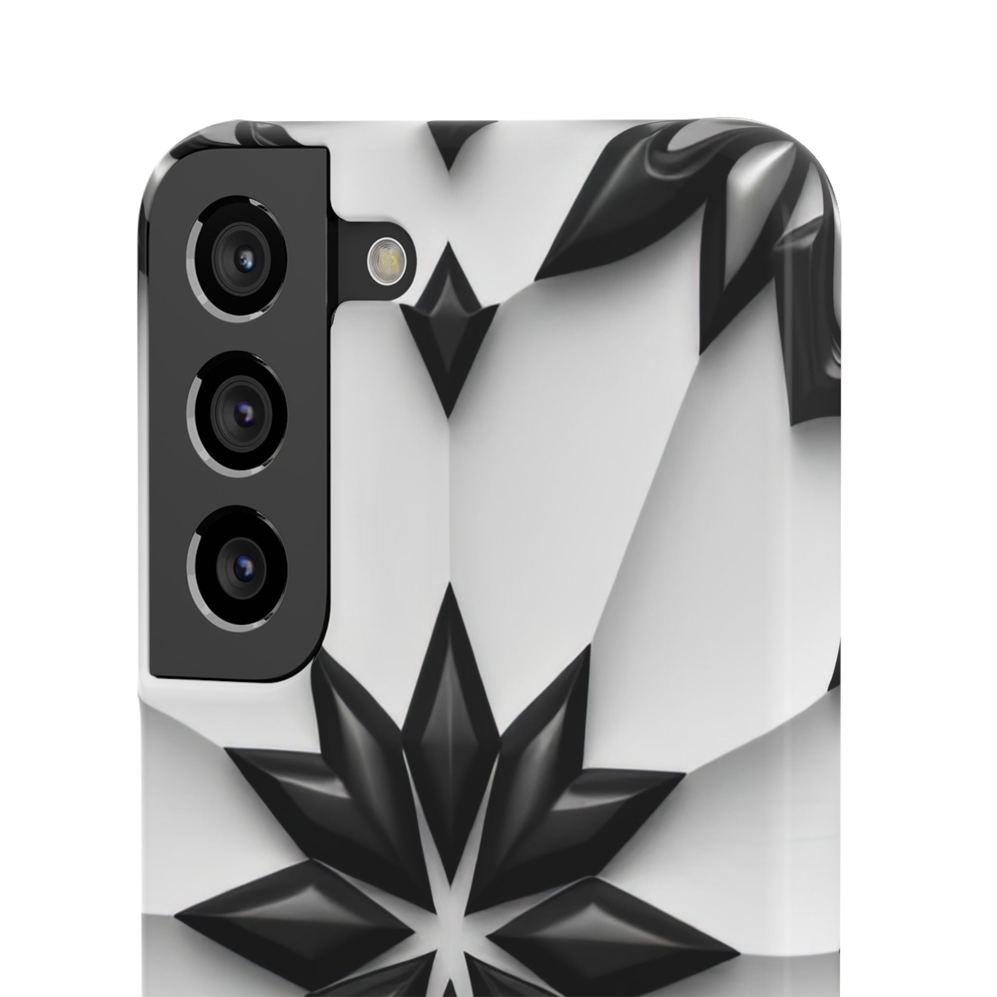Black & White Geometric Snap Case for iPhone & Samsung Galaxy