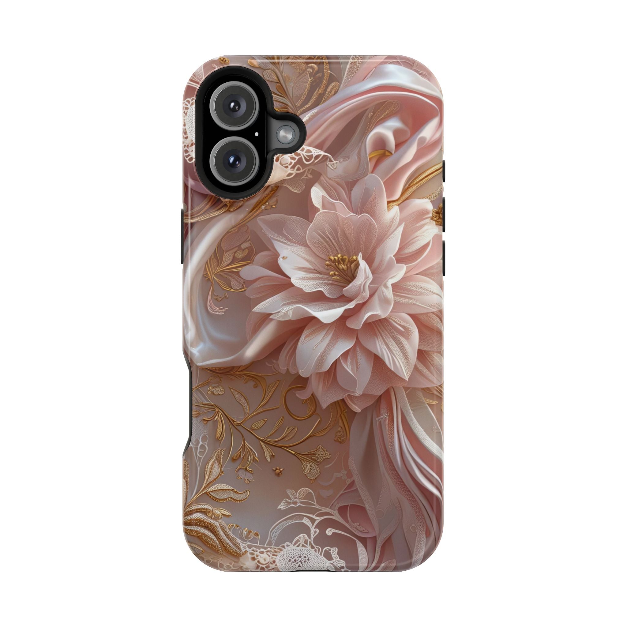 Elegant Floral Phone Case for iPhone 11–17, 16e & Galaxy S22–S26