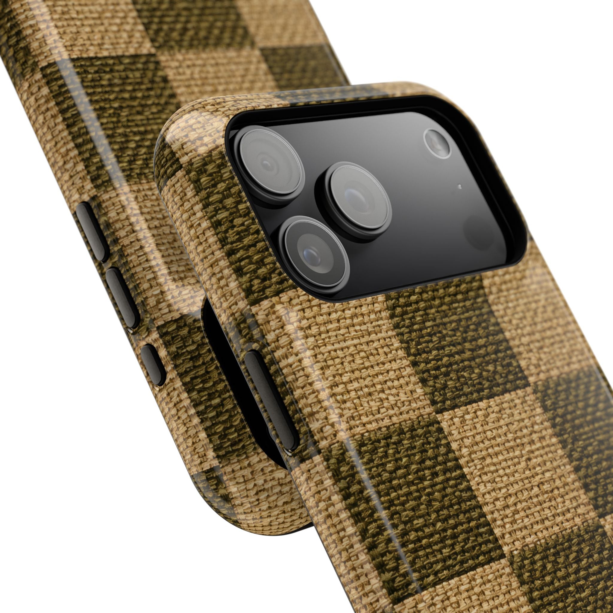 Rustic Woven Phone Case for iPhone 11-17 and Galaxy S22-S26