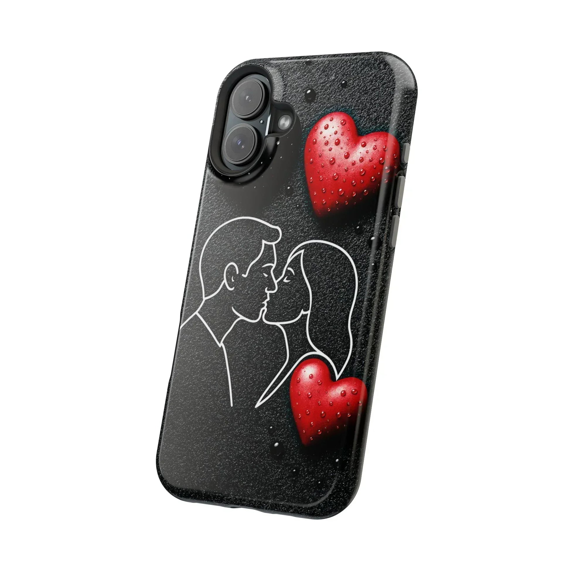 Midnight Kiss Phone Case for iPhone 13-16 Models - KarArmDesign