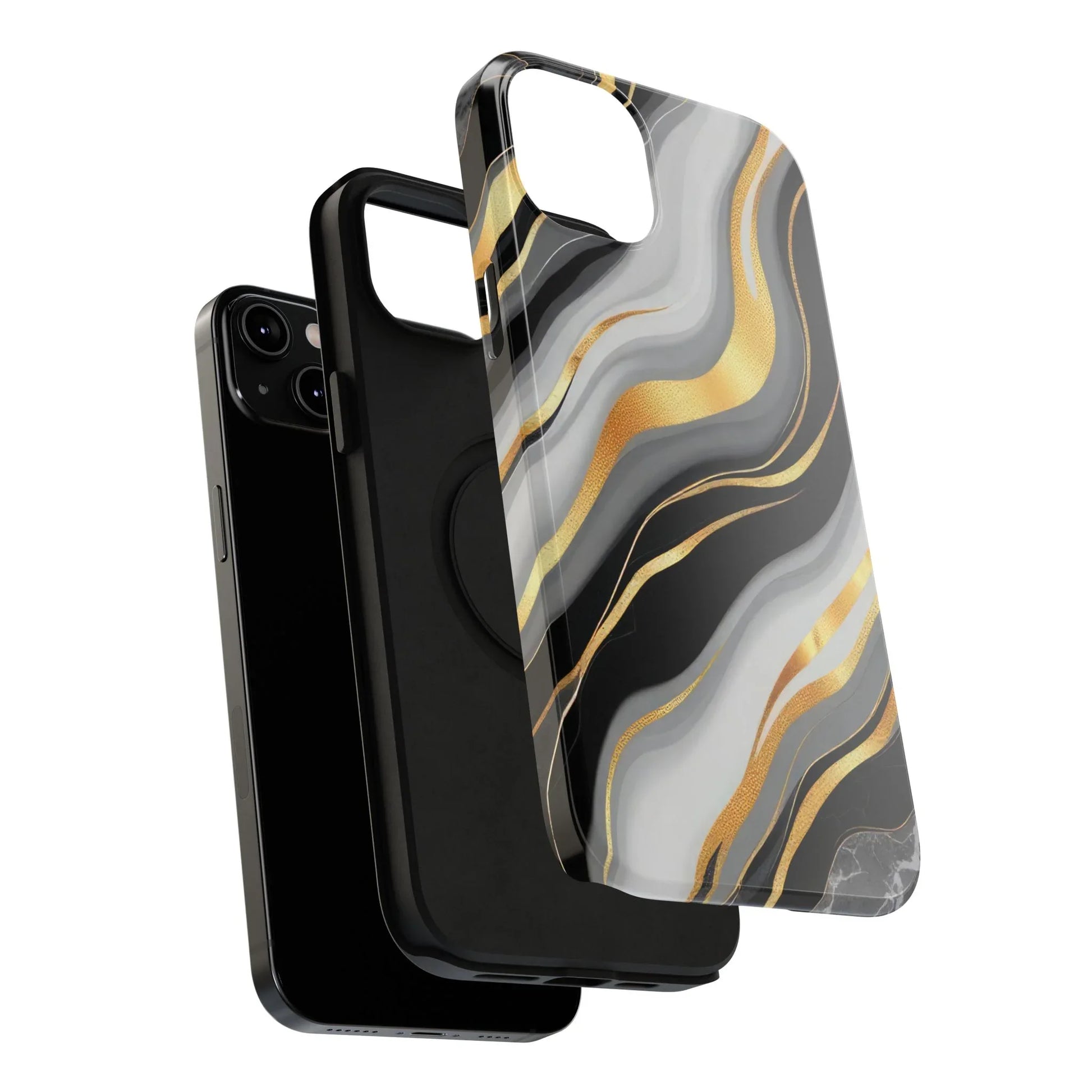 Modern Marble Flow Phone Case for iPhone 11-17 - KARARMDESIGN