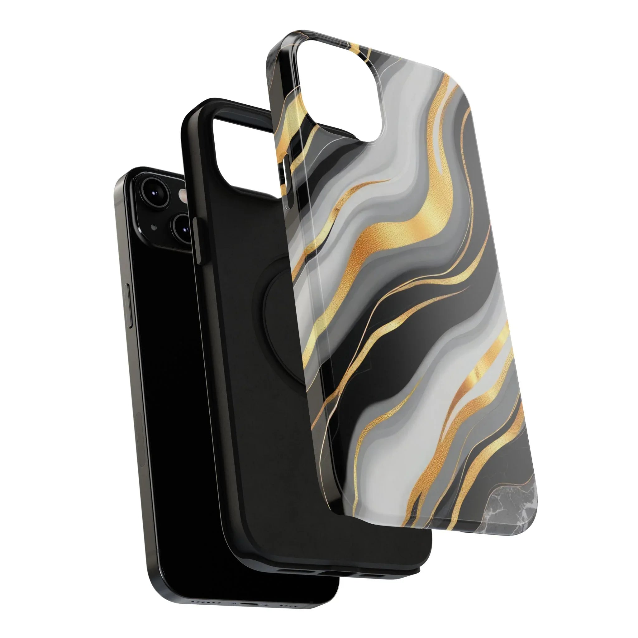 Modern Marble Flow Phone Case for iPhone 11-17 - KARARMDESIGN