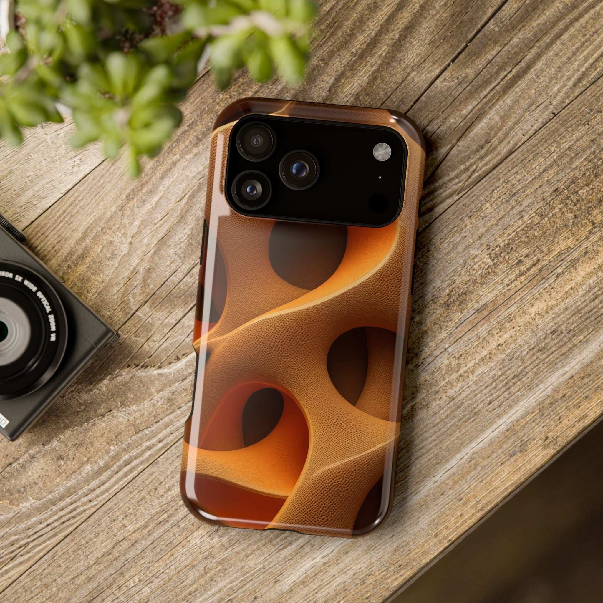 Amber Flow Phone Case for iPhone 11-17 and Samsung Galaxy S21-S26 Models