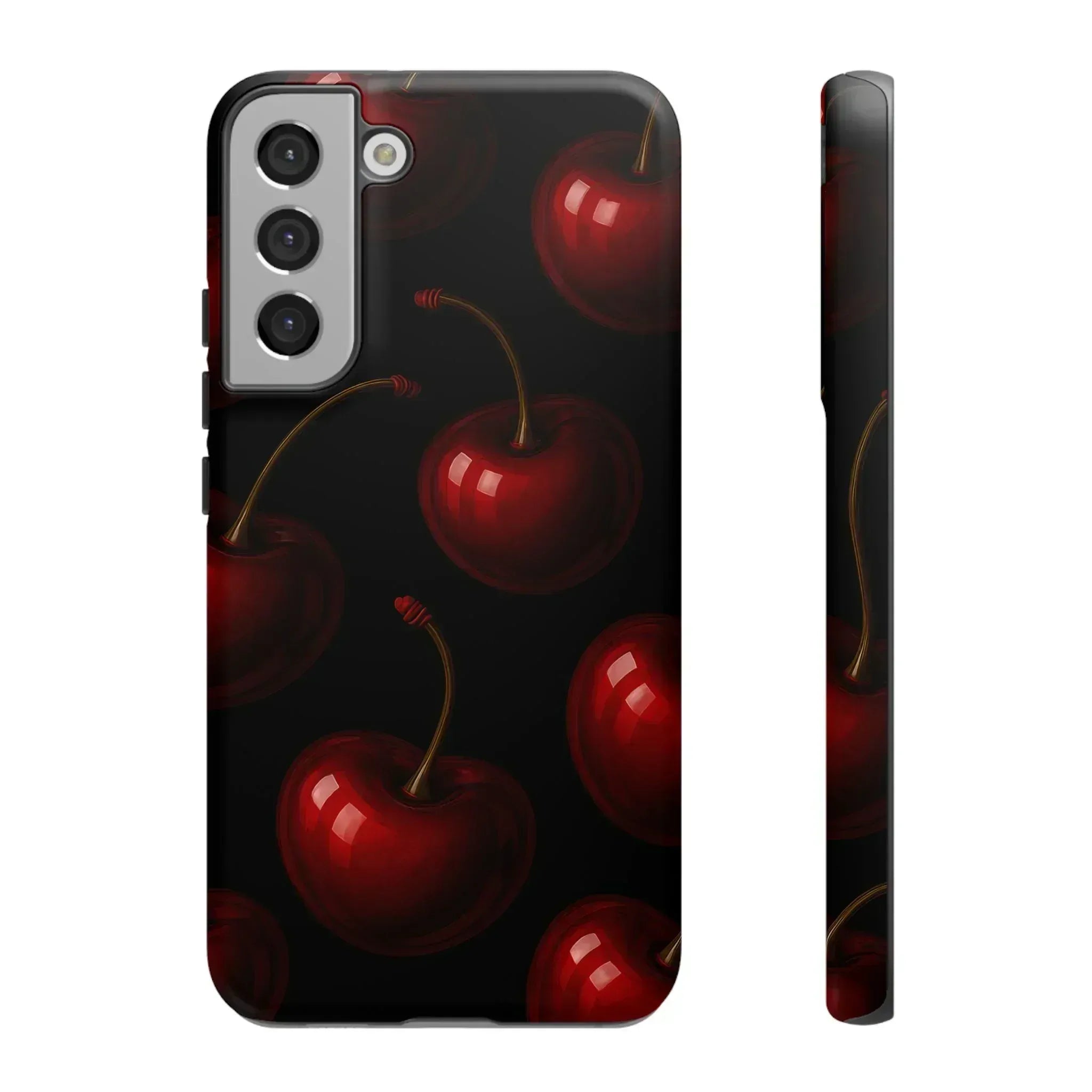 Cherry Phone Case for iPhone X-16 and Galaxy S20-S25 - KARARMDESIGN