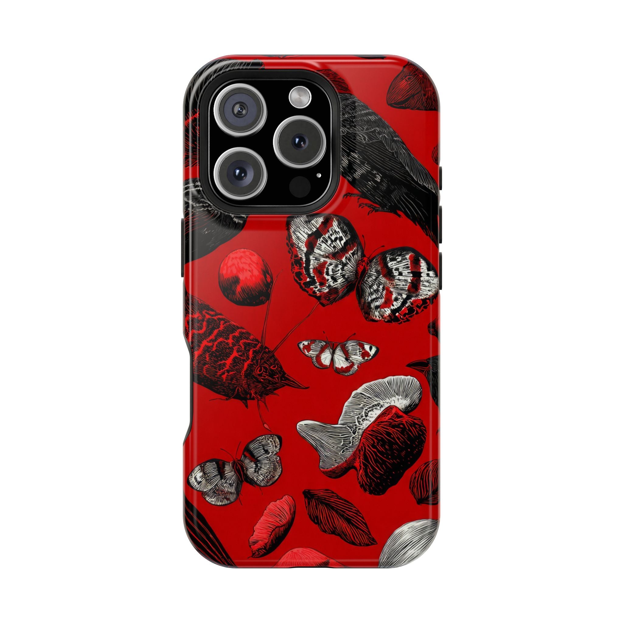 Crimson Wilderness Phone Case for iPhone 11-17